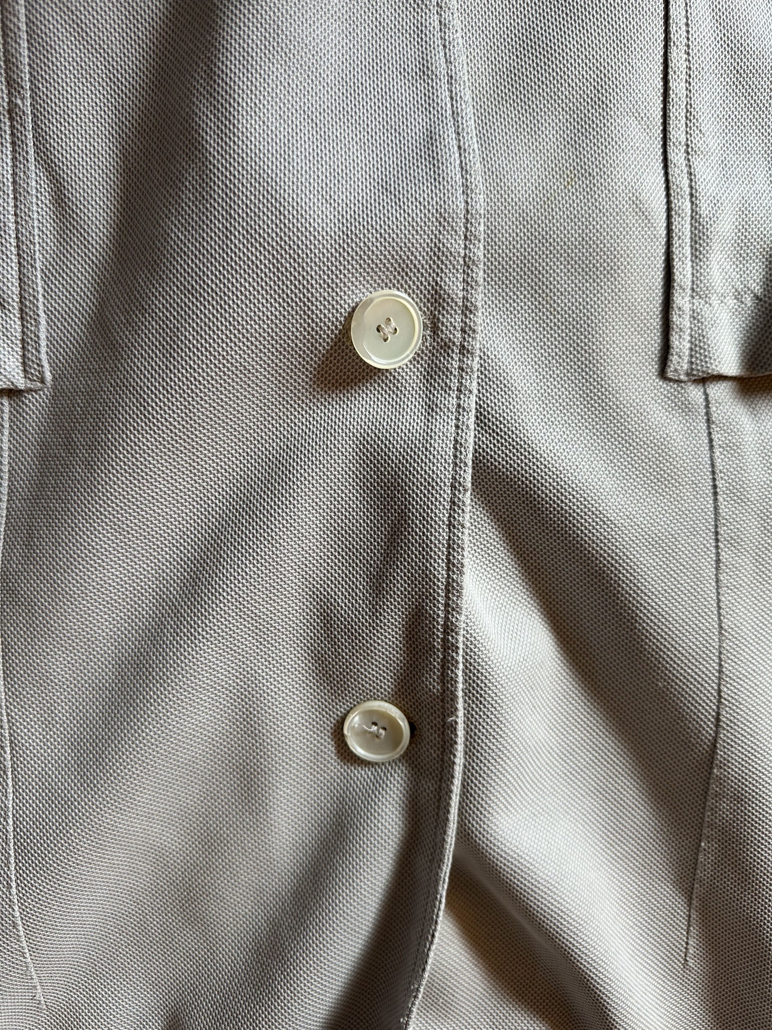 Lanvin Grey Blazer Runway Detailed Stitching