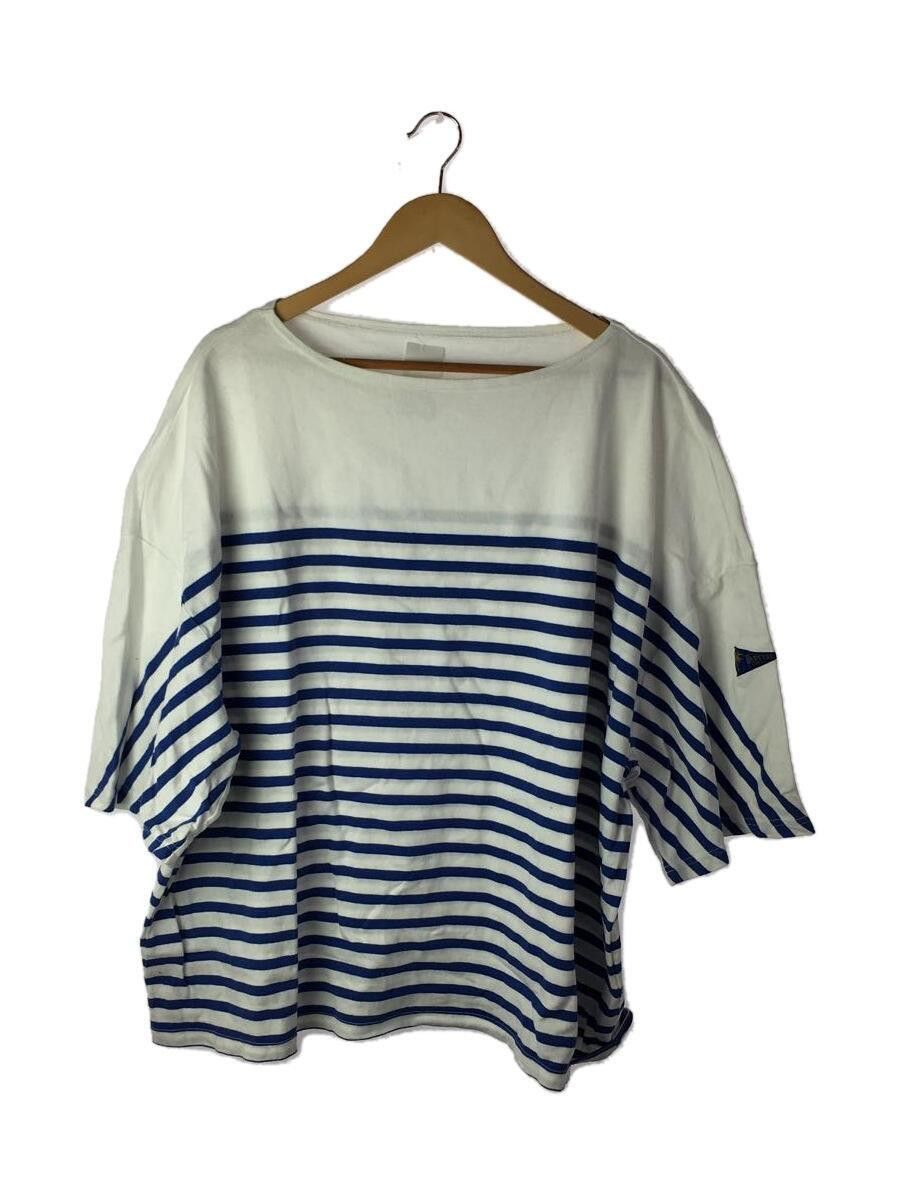 image of Kapital Oversized Striped Shirt in White, Men's (Size 2XL)