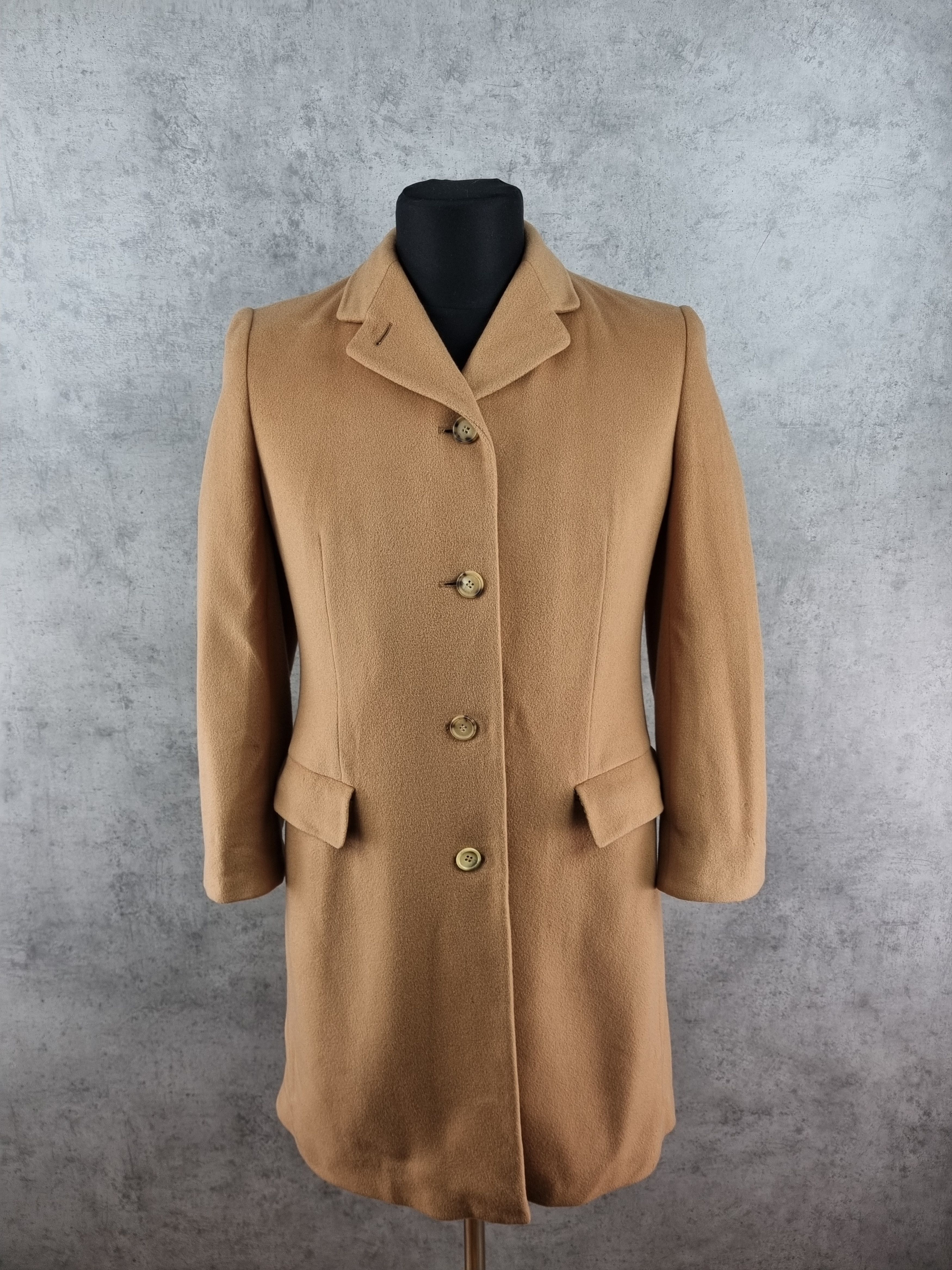 Burberry × Burberry Prorsum 90s BURBERRY Vintage Cashmere Caramel Coat Size M / US 6-8 / IT 42-44 - 4 Thumbnail