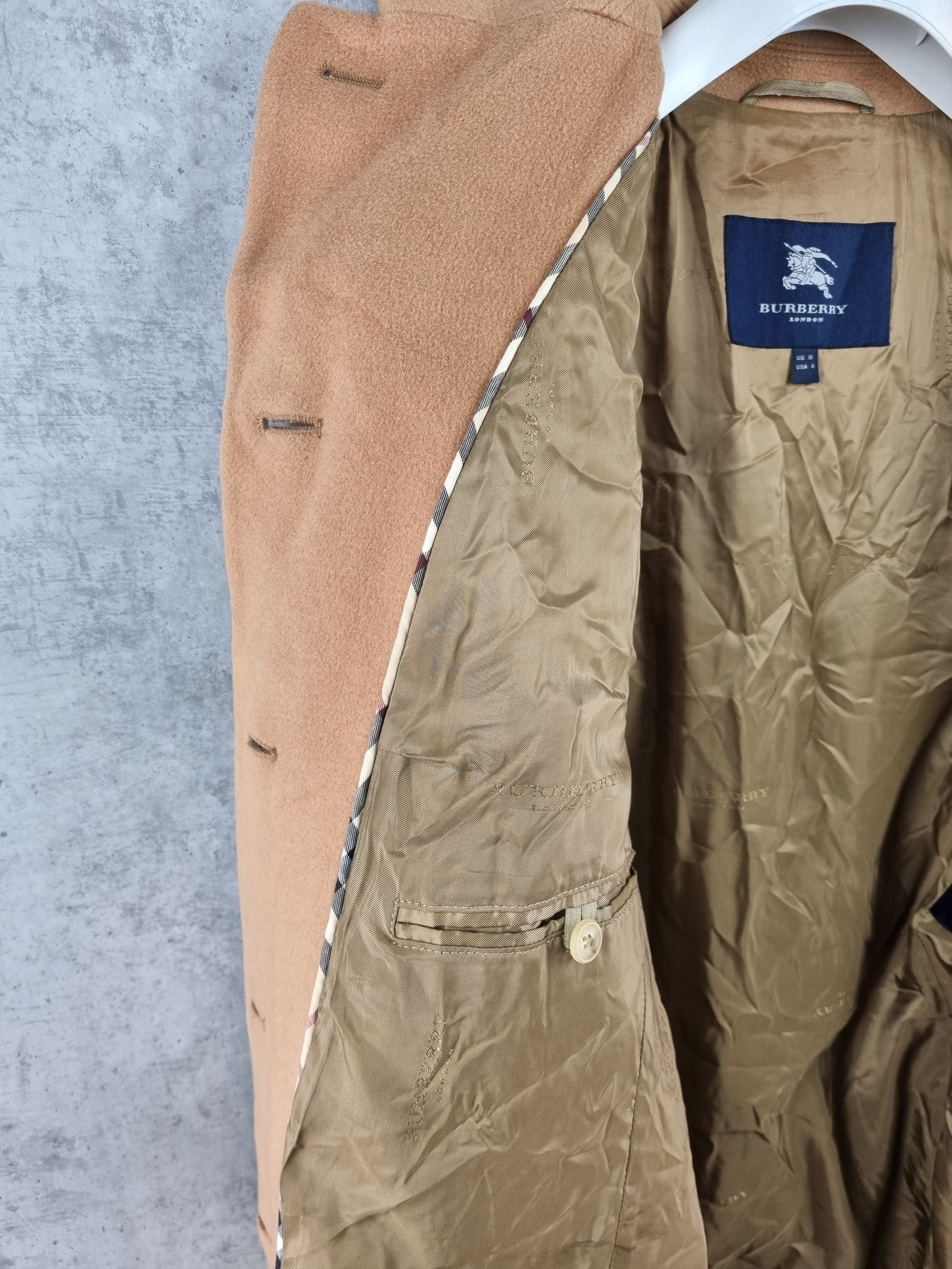 Burberry × Burberry Prorsum 90s BURBERRY Vintage Cashmere Caramel Coat Size M / US 6-8 / IT 42-44 - 8 Thumbnail