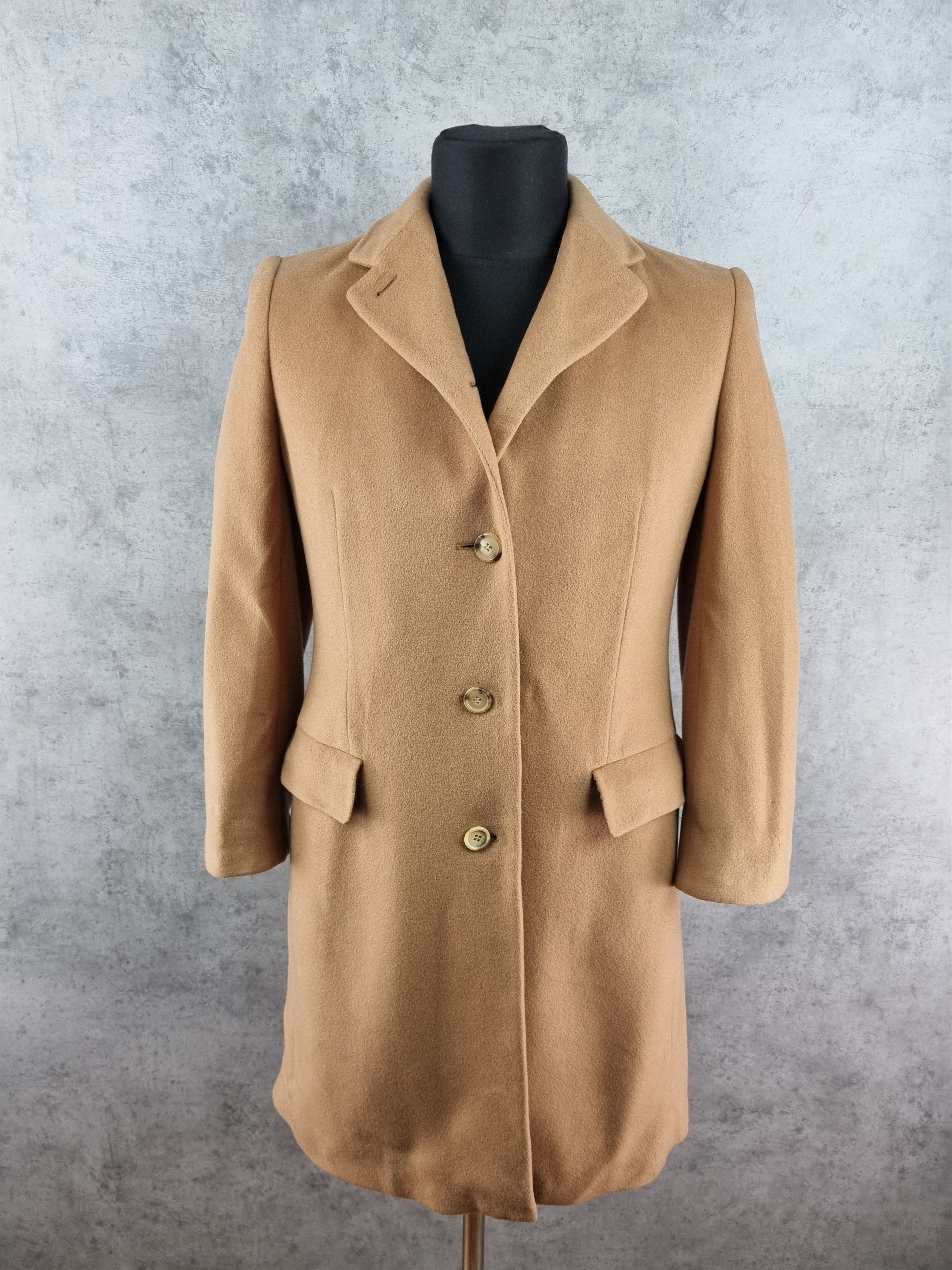 Burberry × Burberry Prorsum 90s BURBERRY Vintage Cashmere Caramel Coat Size M / US 6-8 / IT 42-44 - 2 Thumbnail