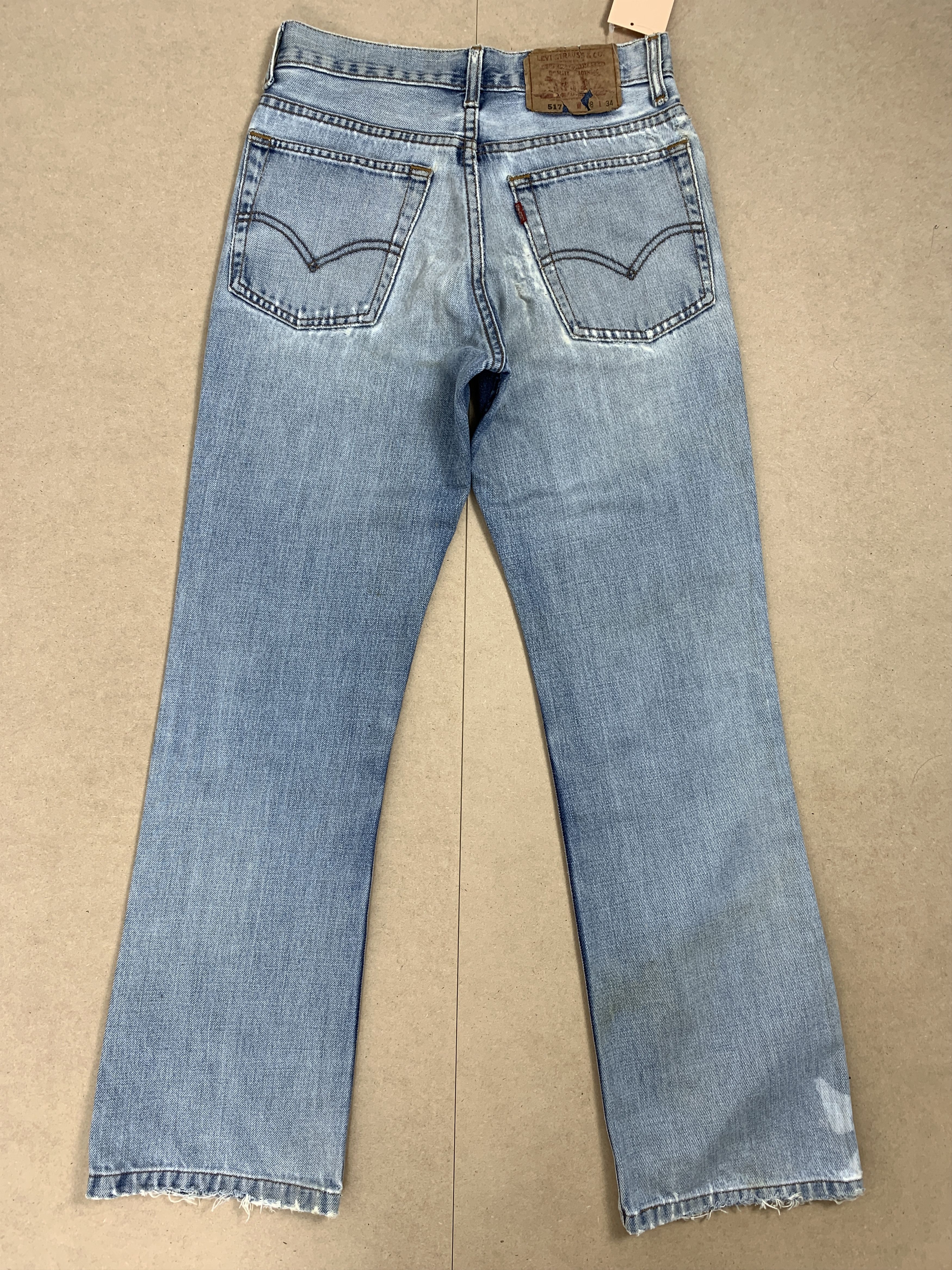 Levi's Vintage LEVI'S 517 Distressed Flared Bootcut Jeans P0143 Size US 26 / EU 42 - 6 Thumbnail