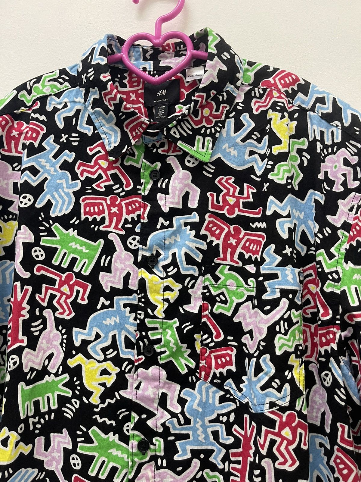 H&M × Keith Haring KEITH HARING X H&M Full All Over Print Single Pocket Size US M / EU 48-50 / 2 - 2 Thumbnail
