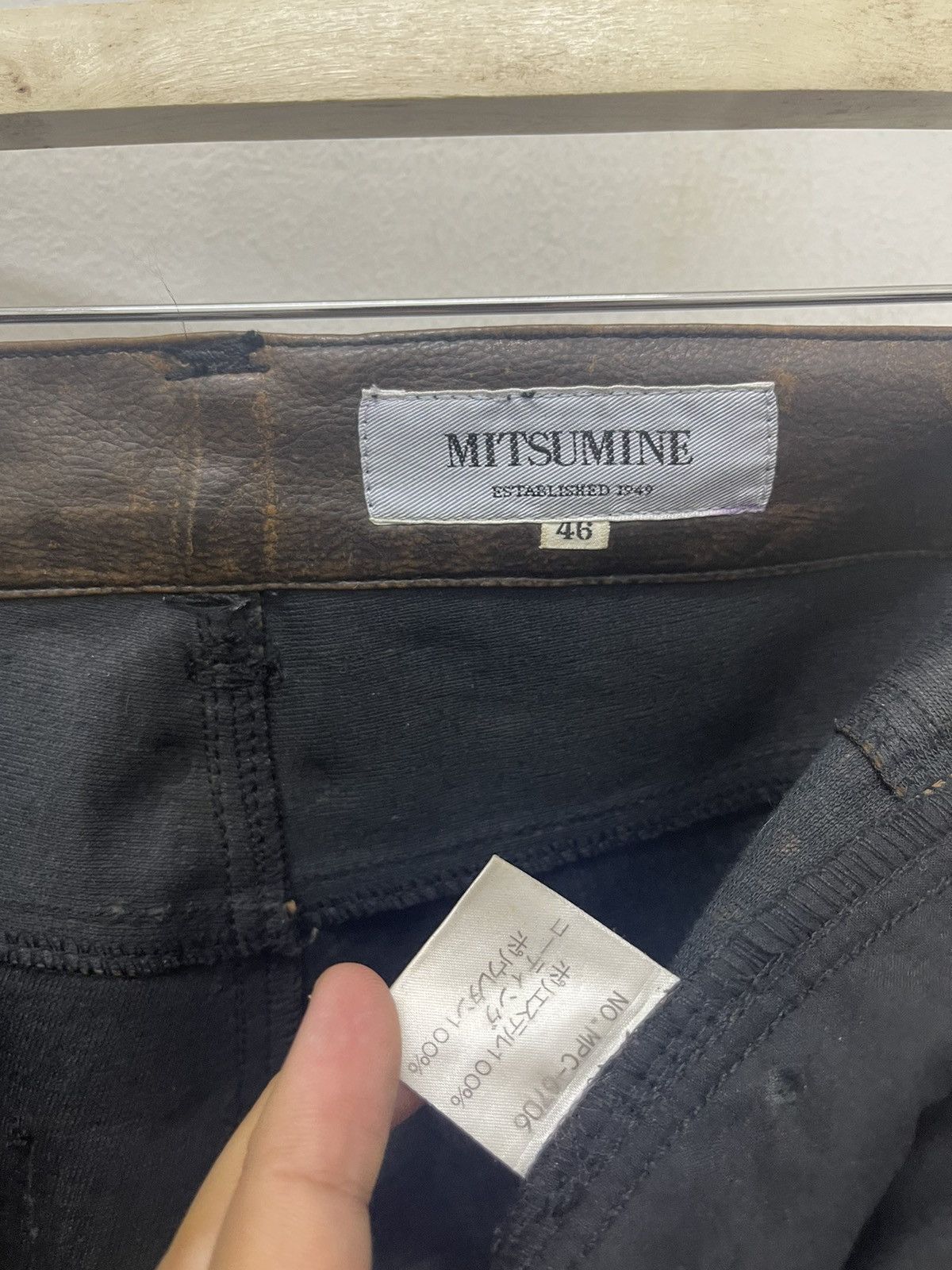 Le Grande Bleu (L.G.B.) Rare Vintage MITSUMINE Leather Style ifsixwasnine Hysteric Size US 30 / EU 46 - 9 Thumbnail