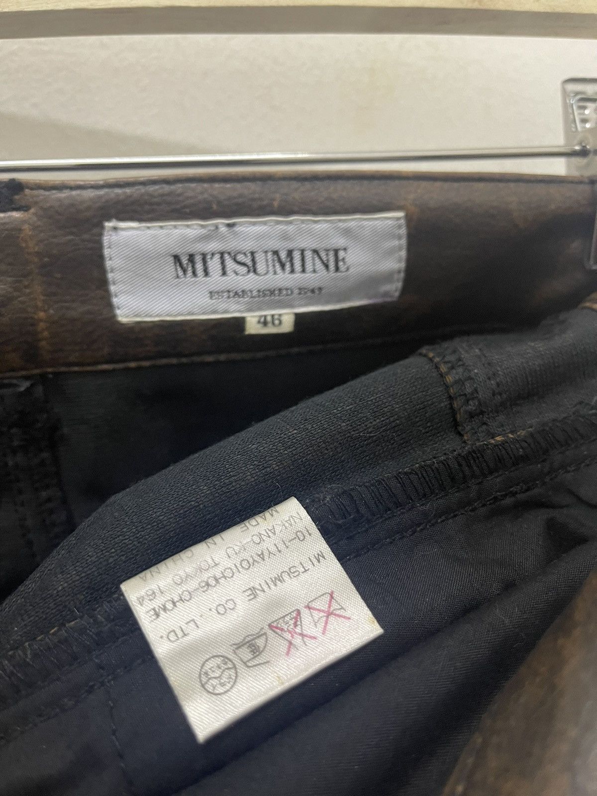 Le Grande Bleu (L.G.B.) Rare Vintage MITSUMINE Leather Style ifsixwasnine Hysteric Size US 30 / EU 46 - 10 Thumbnail