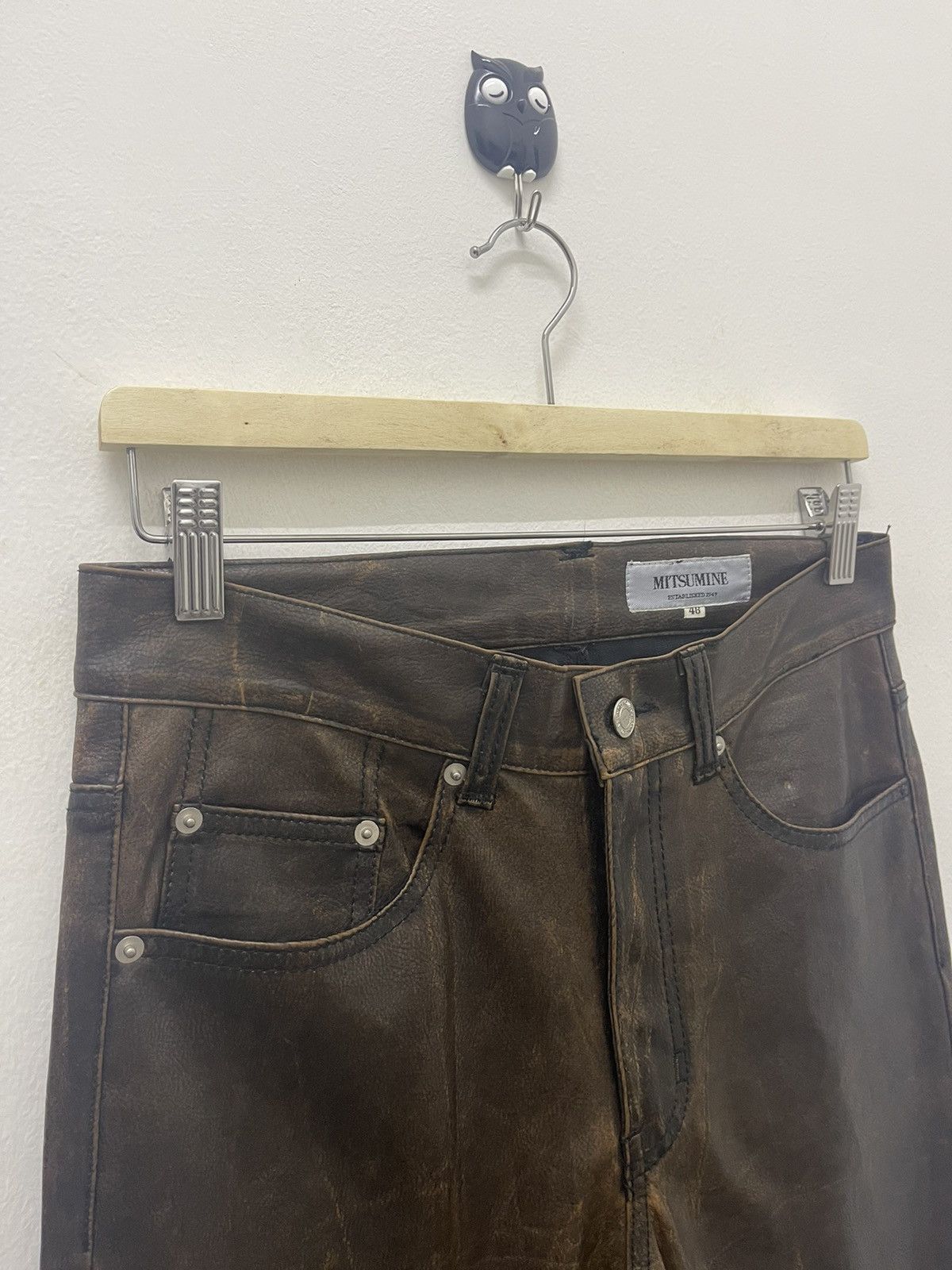 Le Grande Bleu (L.G.B.) Rare Vintage MITSUMINE Leather Style ifsixwasnine Hysteric Size US 30 / EU 46 - 7 Thumbnail