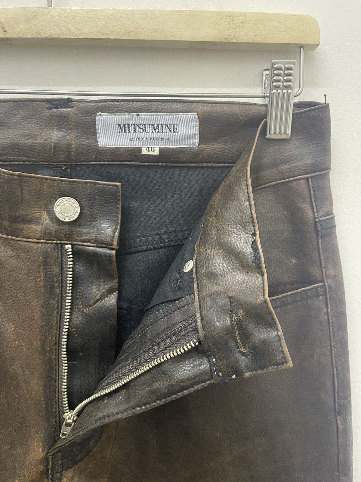 Le Grande Bleu (L.G.B.) Rare Vintage MITSUMINE Leather Style ifsixwasnine Hysteric Size US 30 / EU 46 - 8 Thumbnail