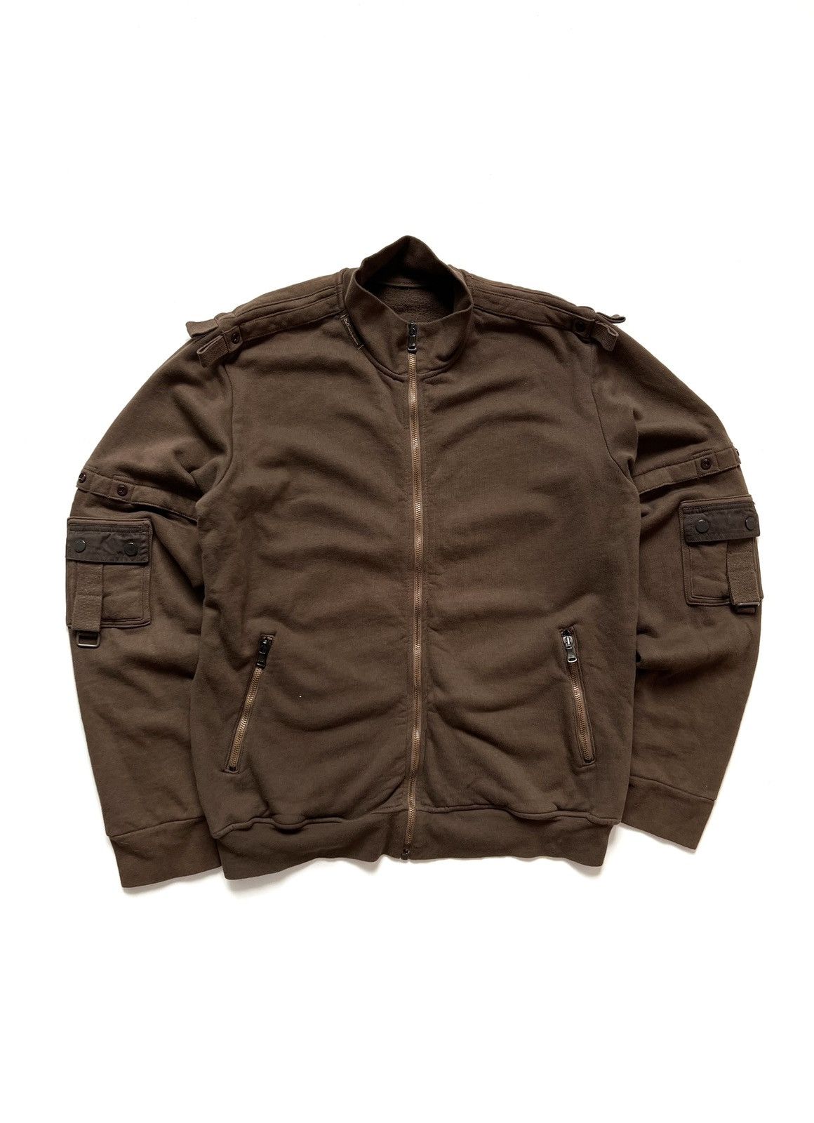 image of Dolce Gabbana x Military Vintage Dolce & Gabbana Technical Sweater in Brown, Men's (Size Large)