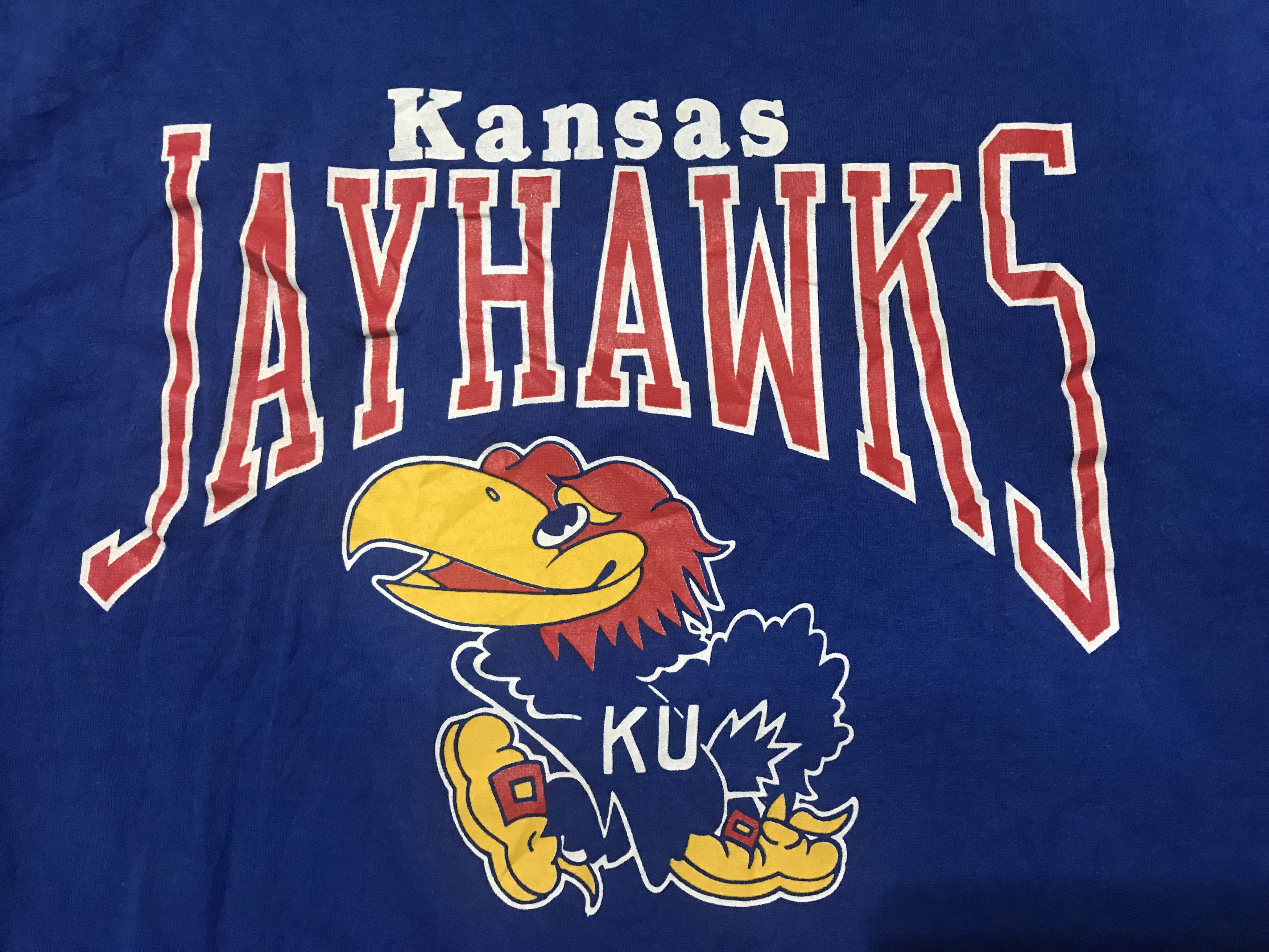 NBA VINTAGE 80’S KANSAS JAYHAWKS BASKETBALL TEE SHIRT Size US M / EU 48-50 / 2 - 4 Thumbnail