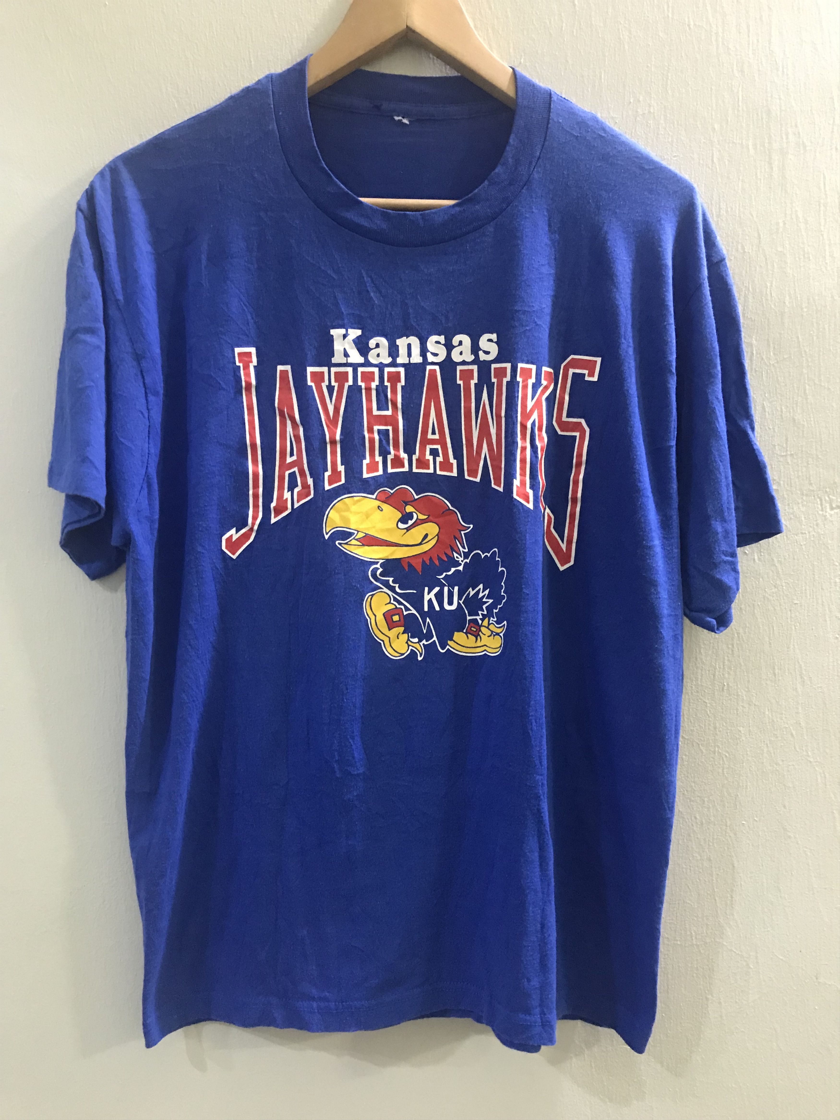 NBA VINTAGE 80’S KANSAS JAYHAWKS BASKETBALL TEE SHIRT Size US M / EU 48-50 / 2 - 1 Thumbnail