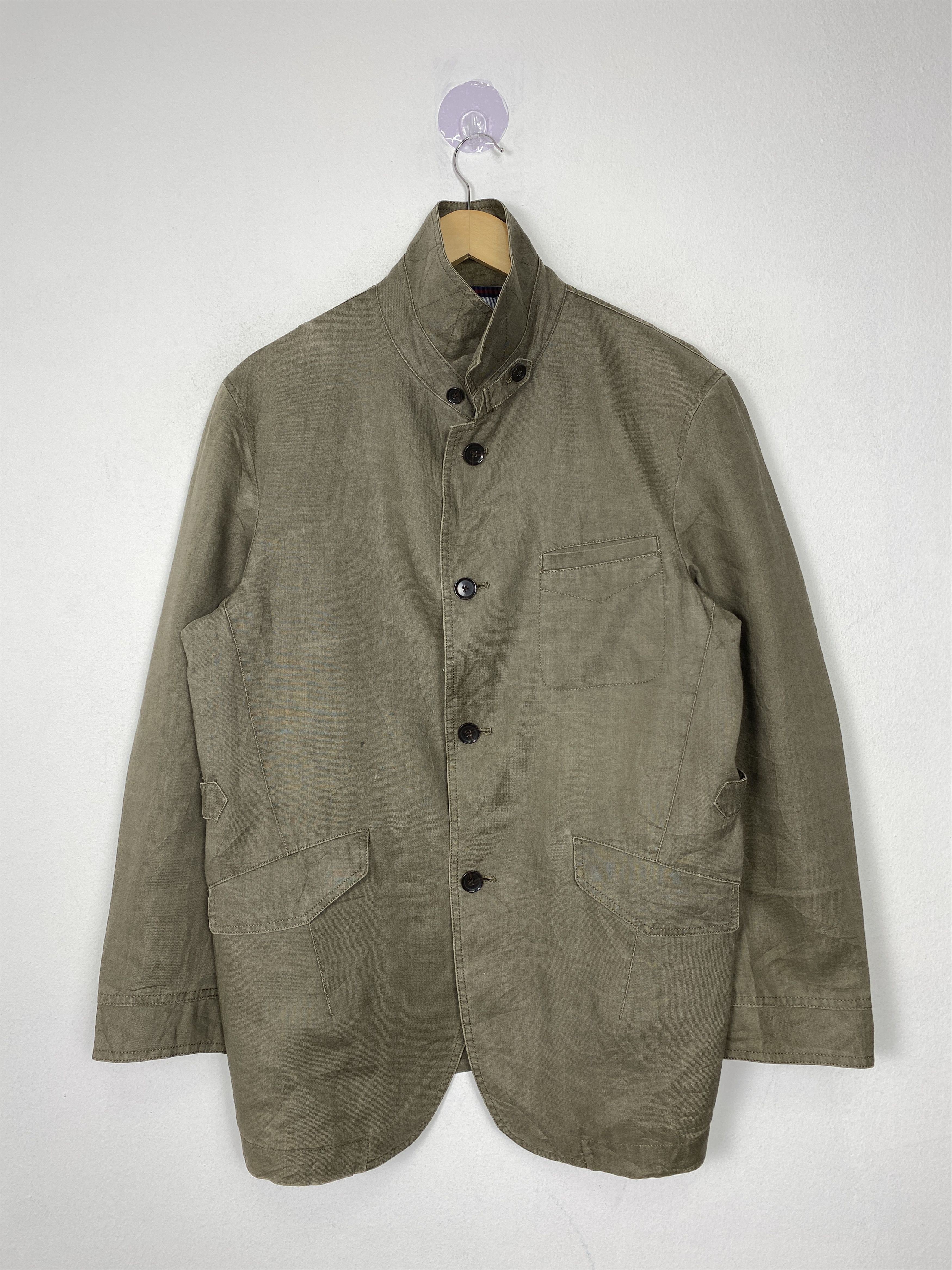 Vintage Style On Rugged Cotton Button Up Jacket J1560