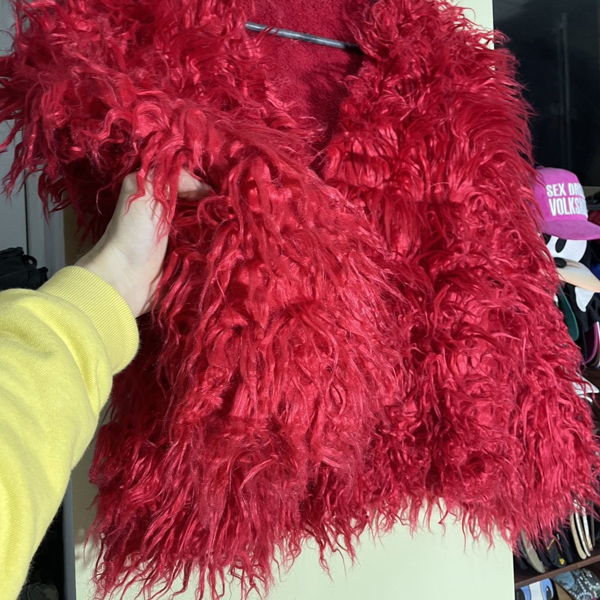Vintage Vintage Y2K Fuzzy Teddy Jacket Rave Fairy Grunge Washed OS Size ONE SIZE - 7 Thumbnail