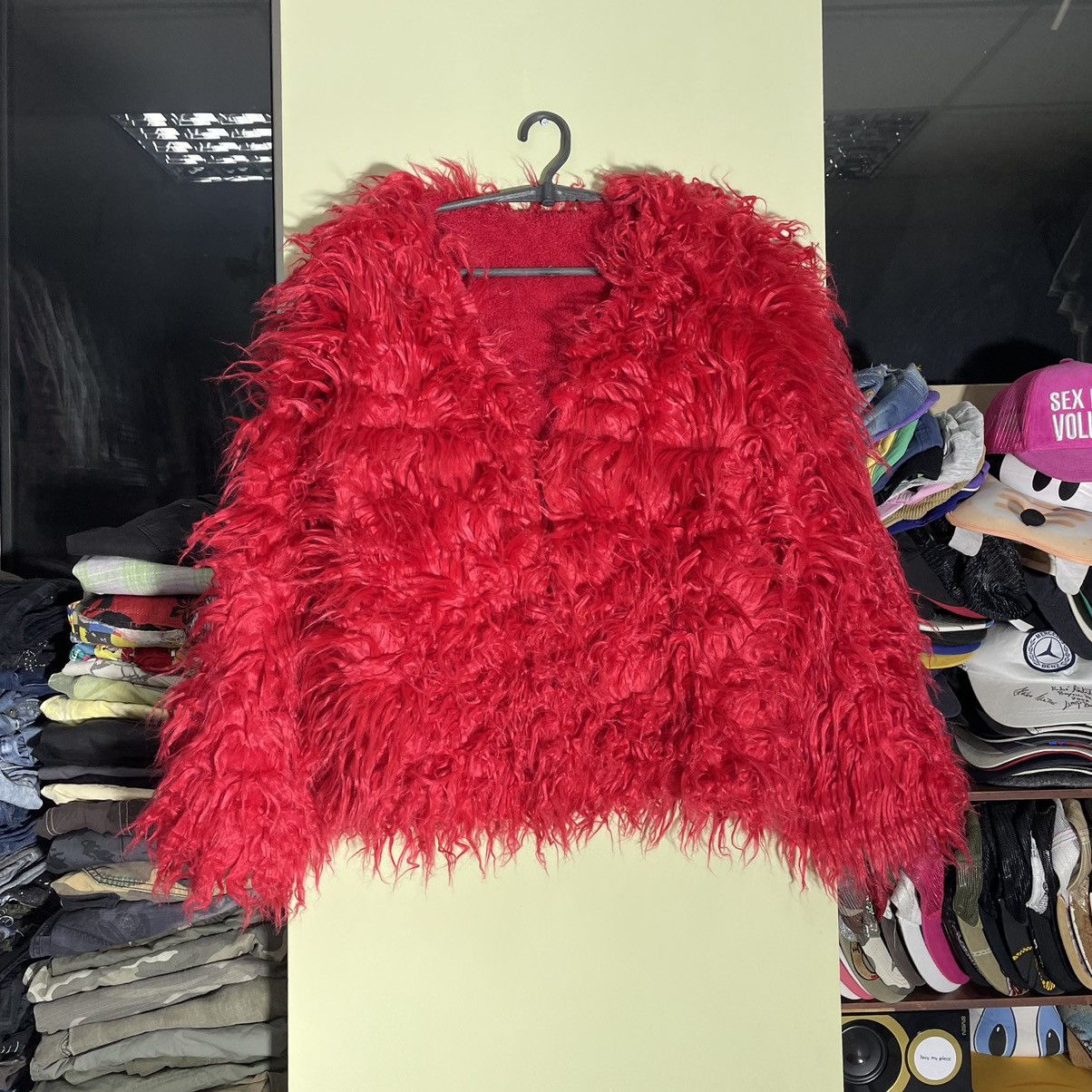 Vintage Vintage Y2K Fuzzy Teddy Jacket Rave Fairy Grunge Washed OS Size ONE SIZE - 9 Thumbnail