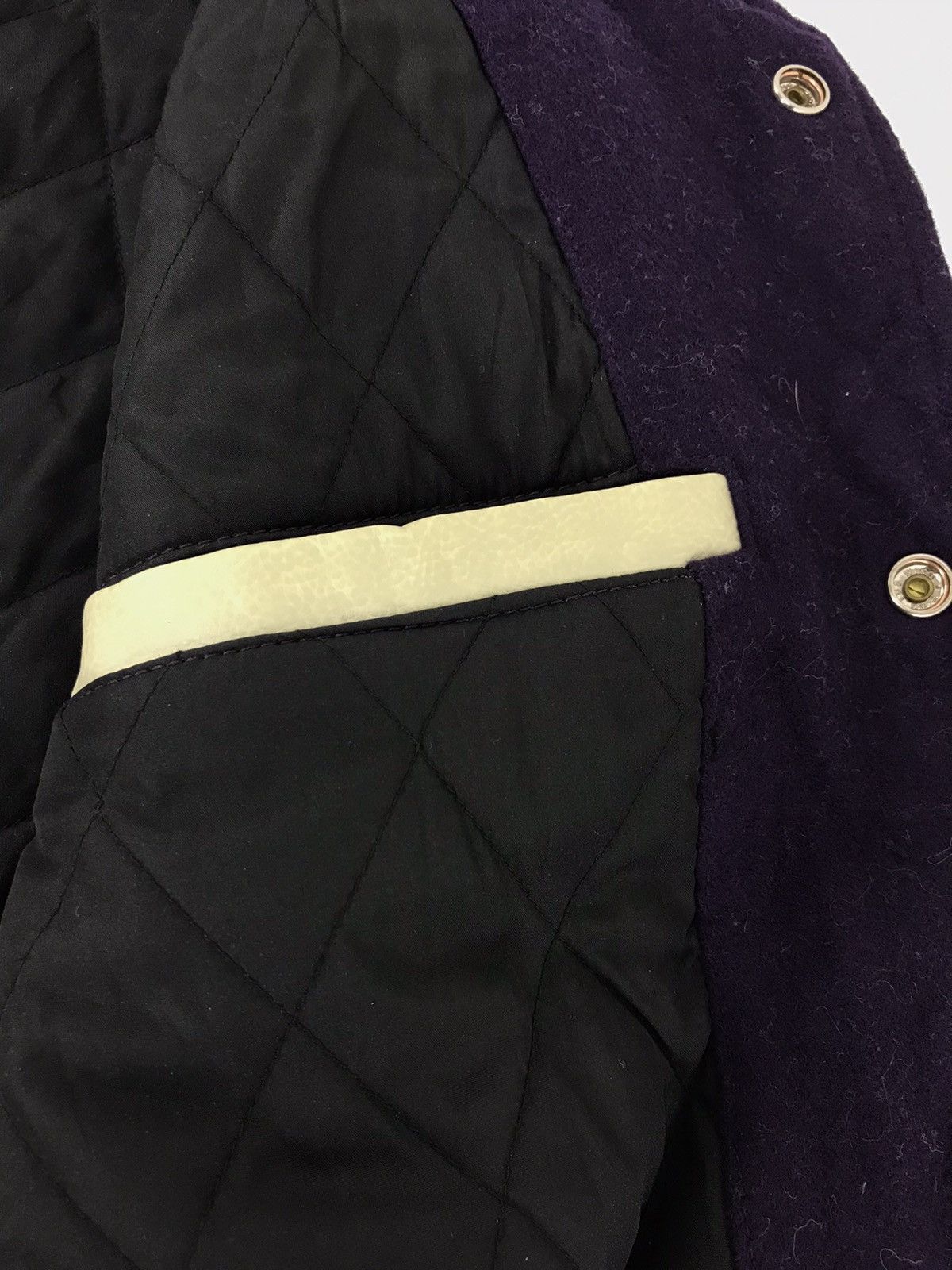 Alphanumeric × Leather Rare Alpha Numeric Clothing Varsity Jacket Leather Sleeve Size US M / EU 48-50 / 2 - 7 Thumbnail