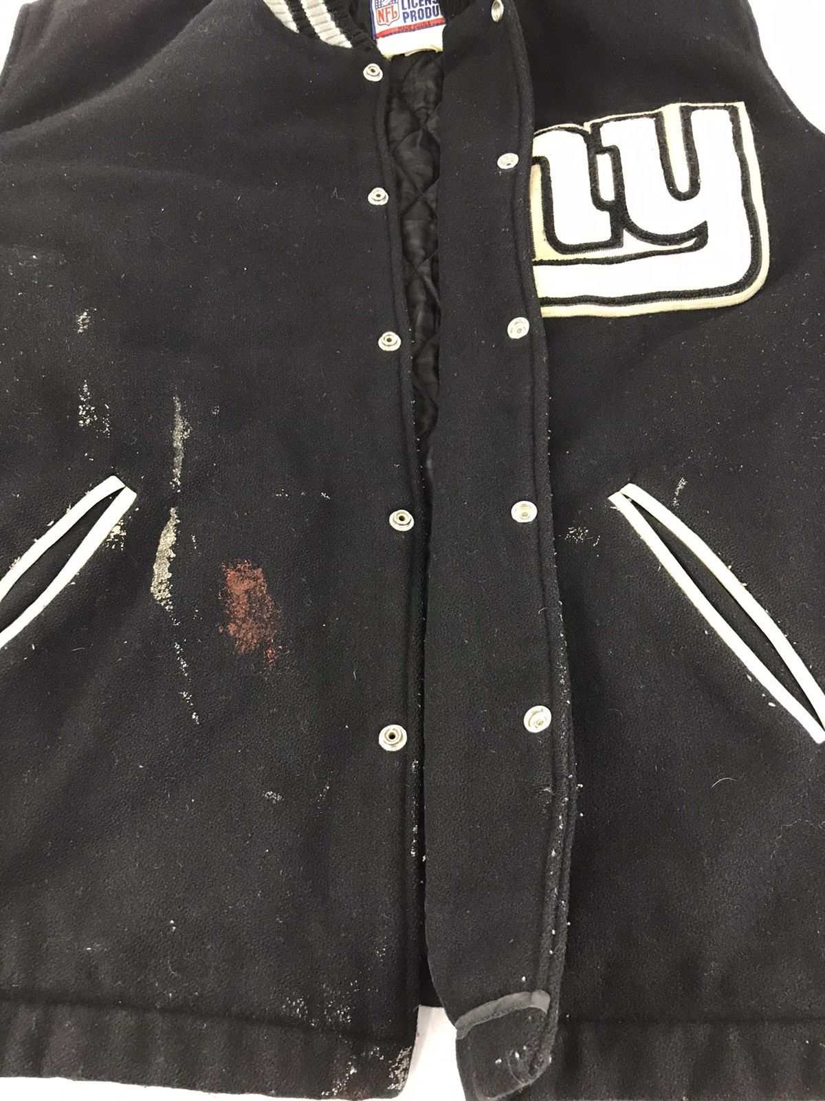 NFL Vintage NFL New York USA Wool Leather Sleeve Jacket Size US XXL / EU 58 / 5 - 12 Thumbnail