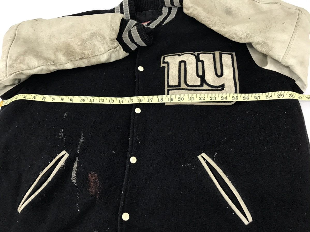 NFL Vintage NFL New York USA Wool Leather Sleeve Jacket Size US XXL / EU 58 / 5 - 6 Thumbnail