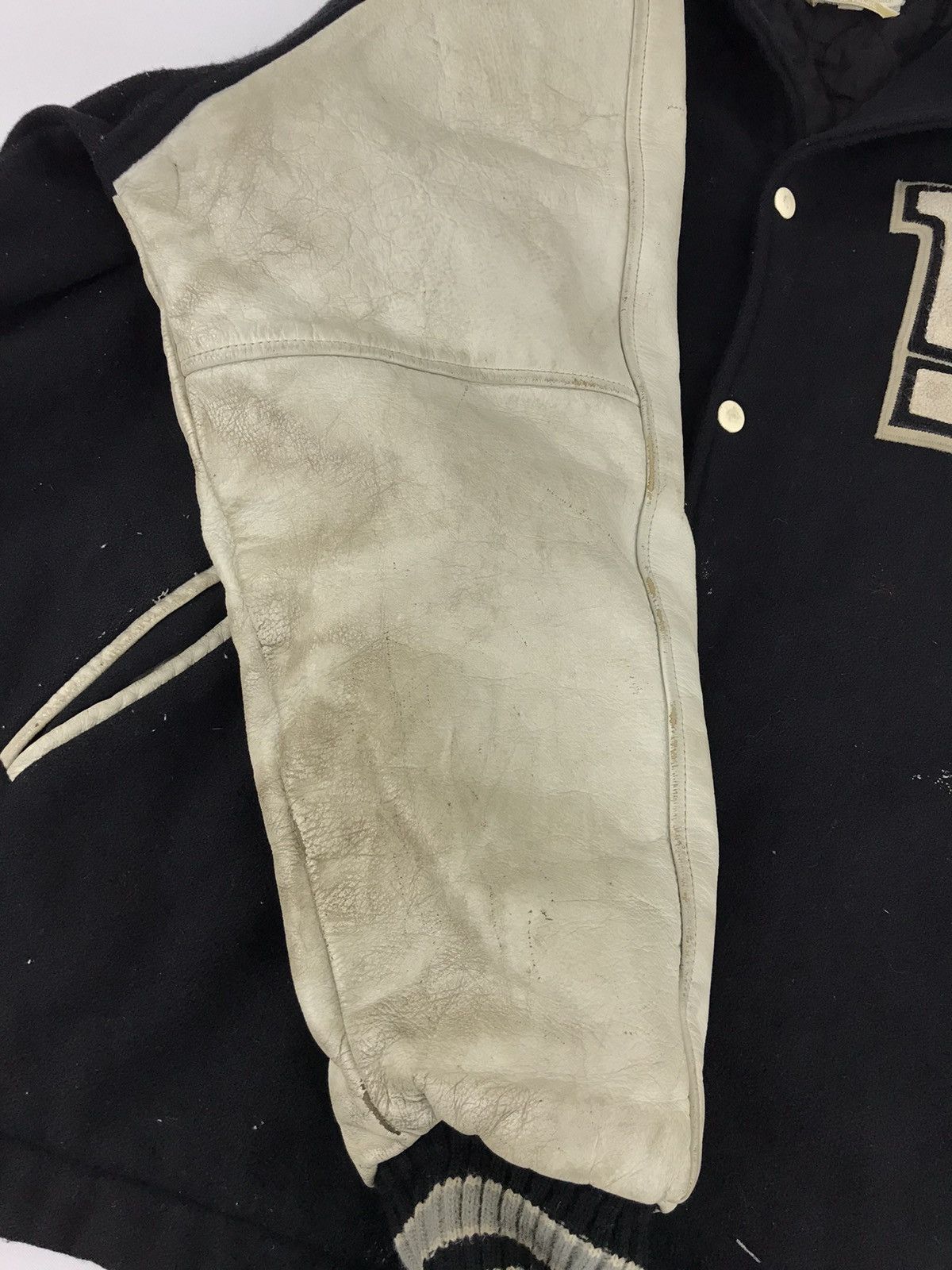 NFL Vintage NFL New York USA Wool Leather Sleeve Jacket Size US XXL / EU 58 / 5 - 14 Thumbnail