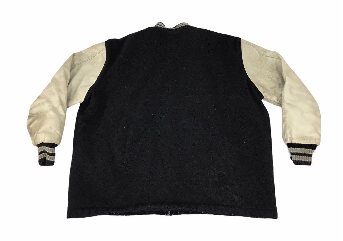 NFL Vintage NFL New York USA Wool Leather Sleeve Jacket Size US XXL / EU 58 / 5 - 5 Thumbnail