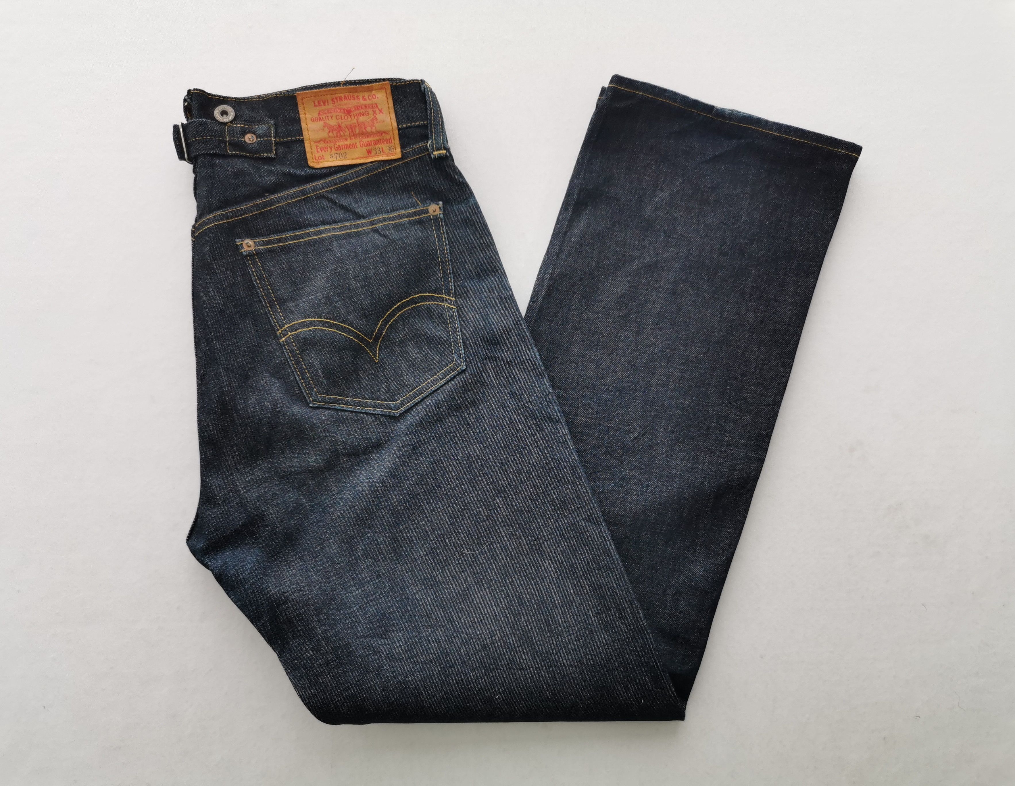 Levis Lot 702 Selvedge Denim Made In Japan Size 34/33x36