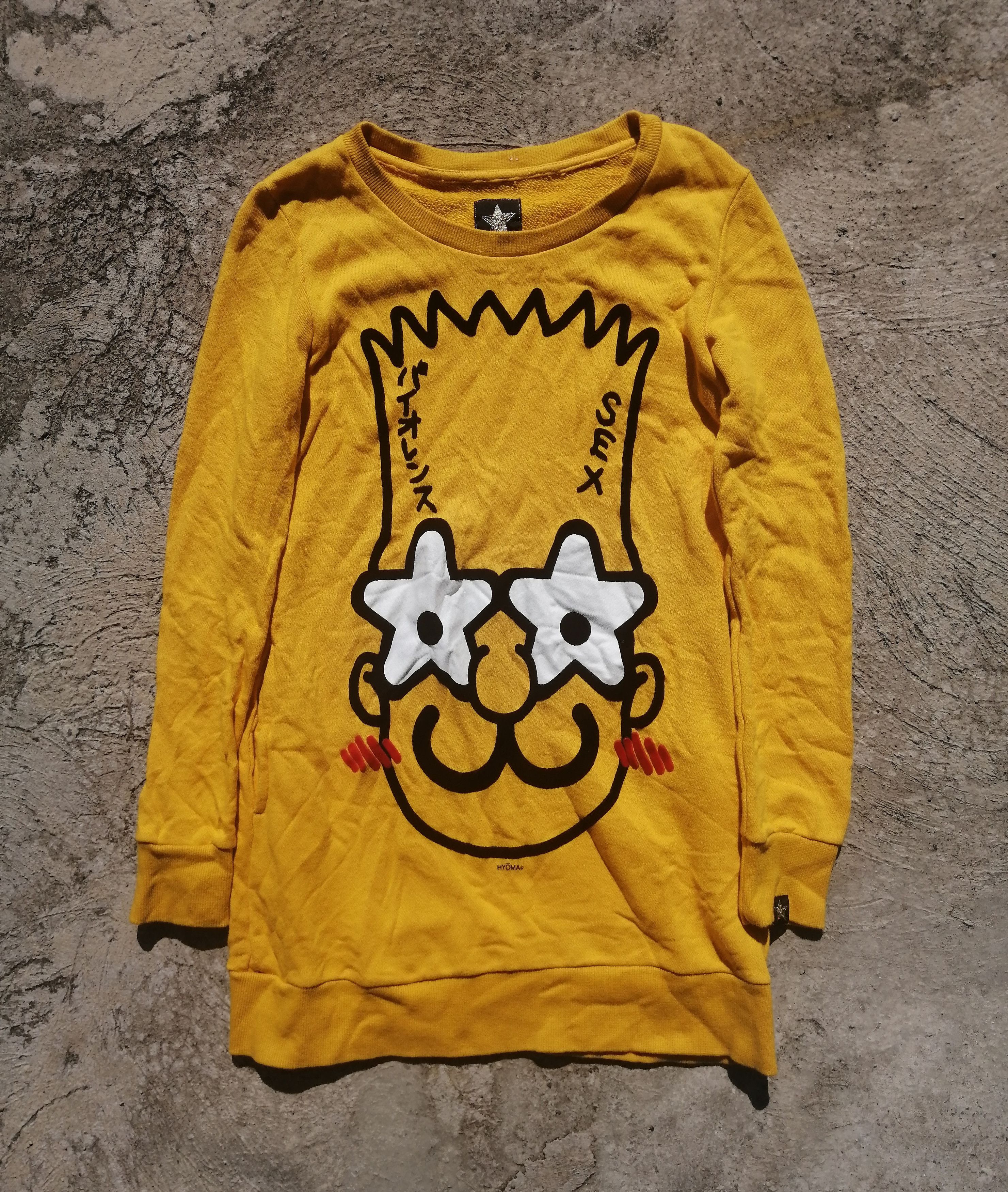 image of 20471120 x Beauty Beast Hyoma 'sex' Sweatshirt in Yellow, Men's (Size Small)