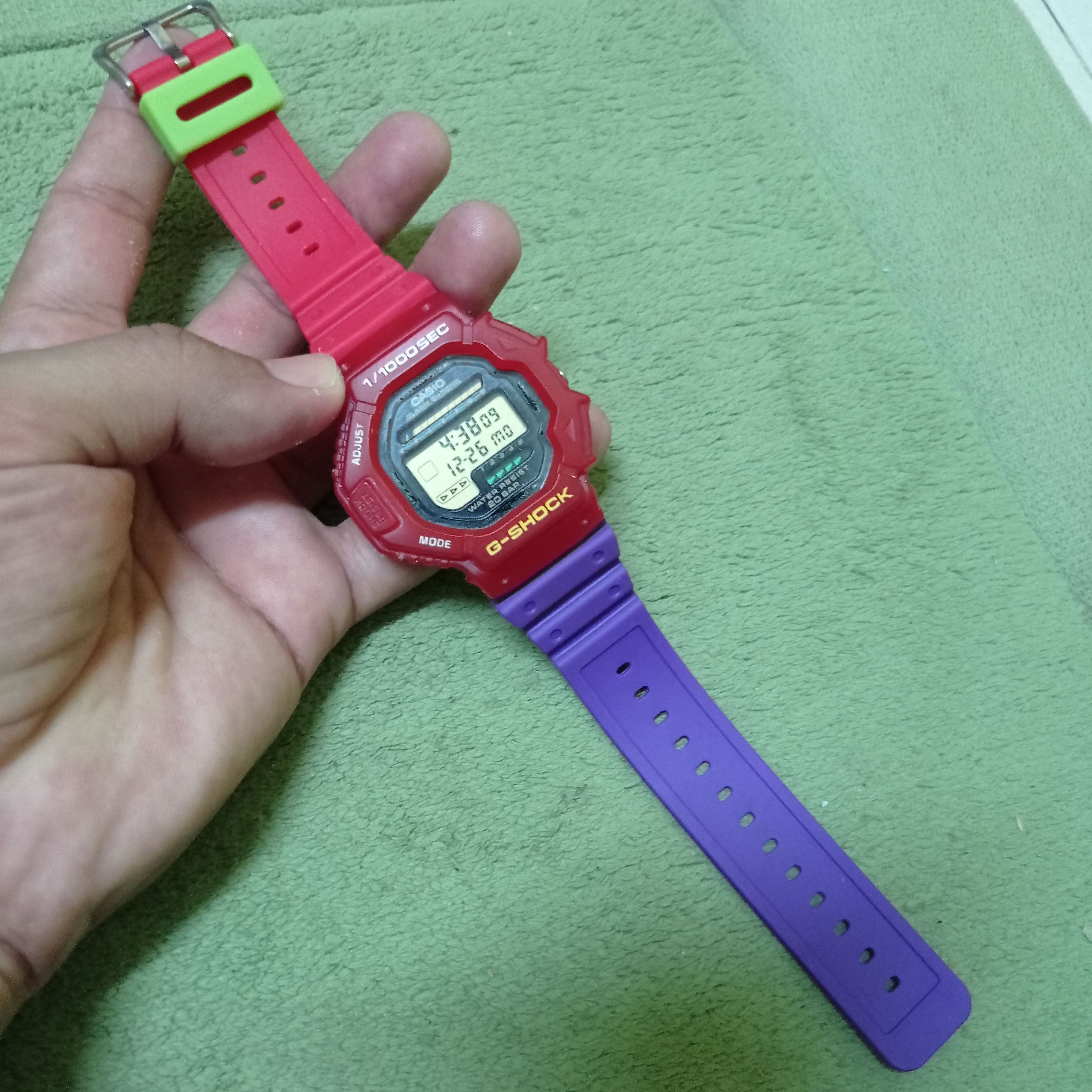 image of G Shock Retro Crazy Colour G-Shock (Rally Racing) Dw-6200 Japan, Men's