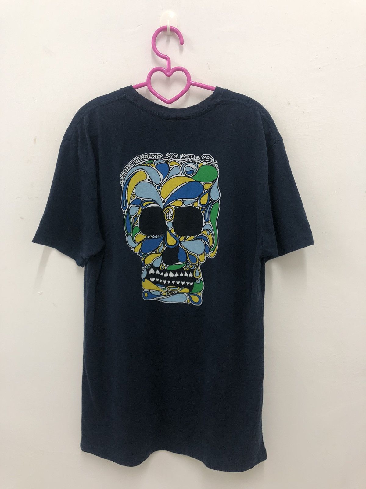 image of Independent Truck Company Van Life Shirt in Blue Black, Men's (Size Medium)