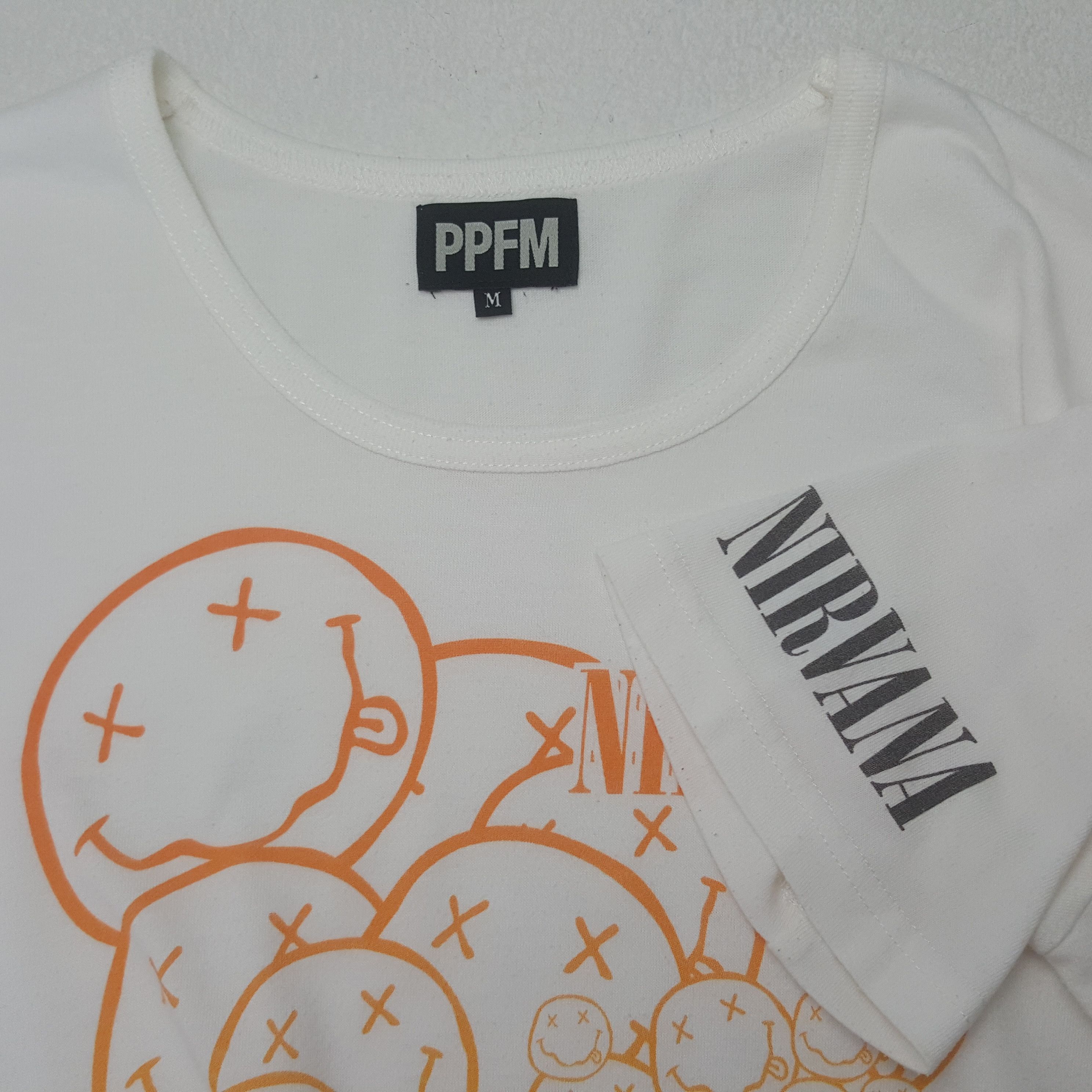Nirvana × PPFM × Vintage Vintage Nirvana X PPFM American Rock Band Tshirt Size US S / EU 44-46 / 1 - 5 Thumbnail