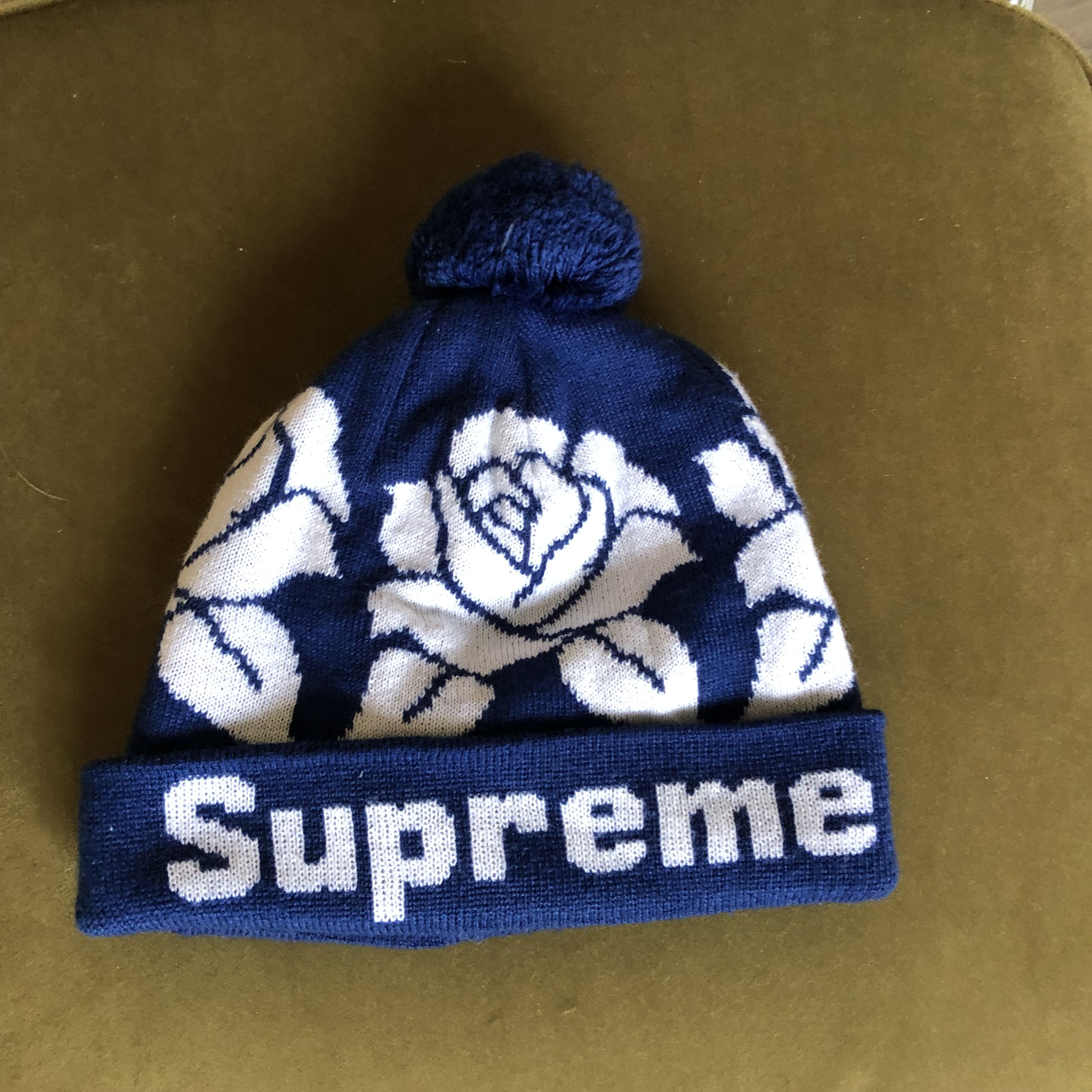 Supreme Supreme Rose Logo Beanie | Grailed