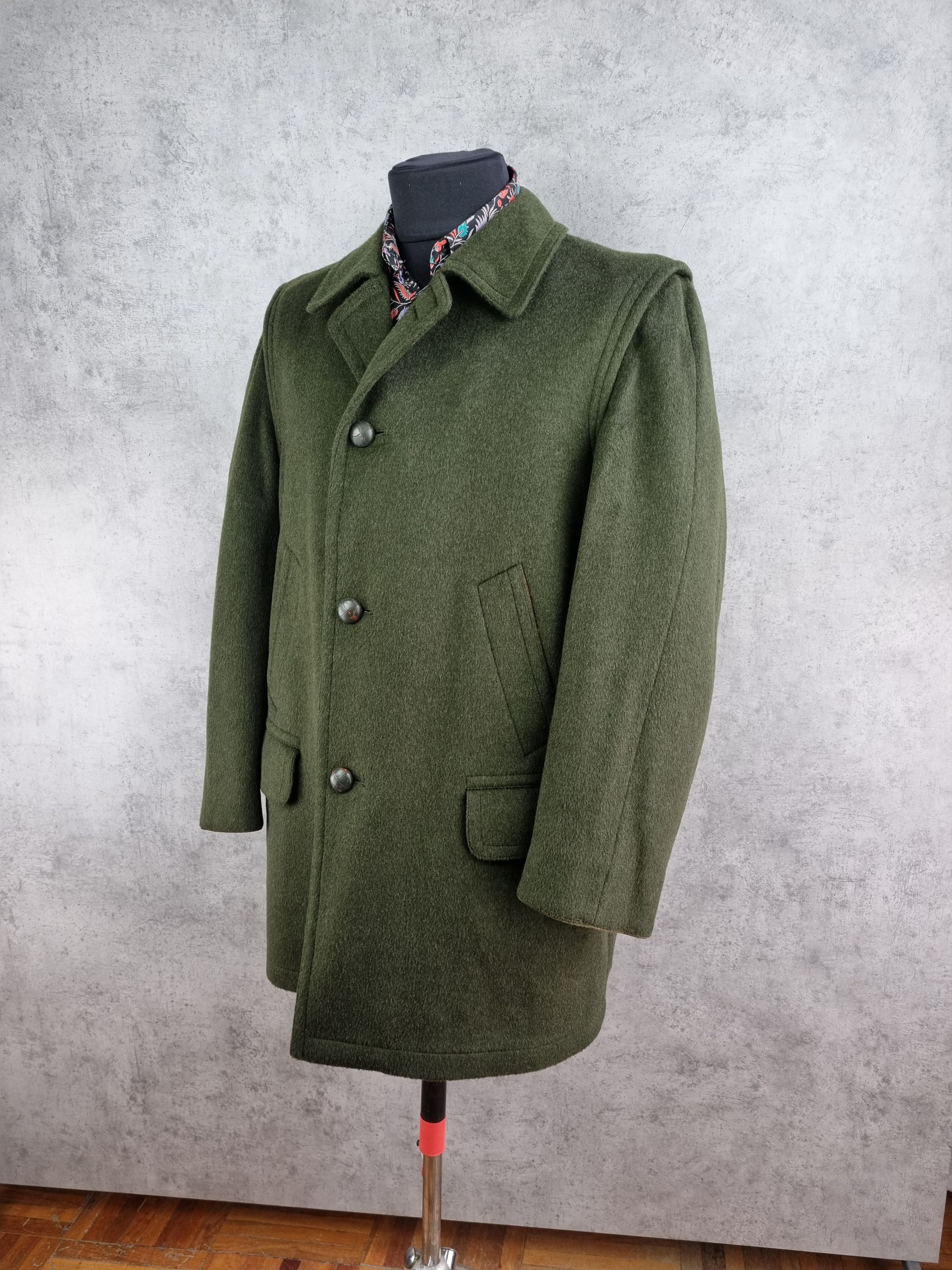 Vintage 80s STEINBOCK Tyrol Wool Coat made in Austria Size US M / EU 48-50 / 2 - 2 Thumbnail
