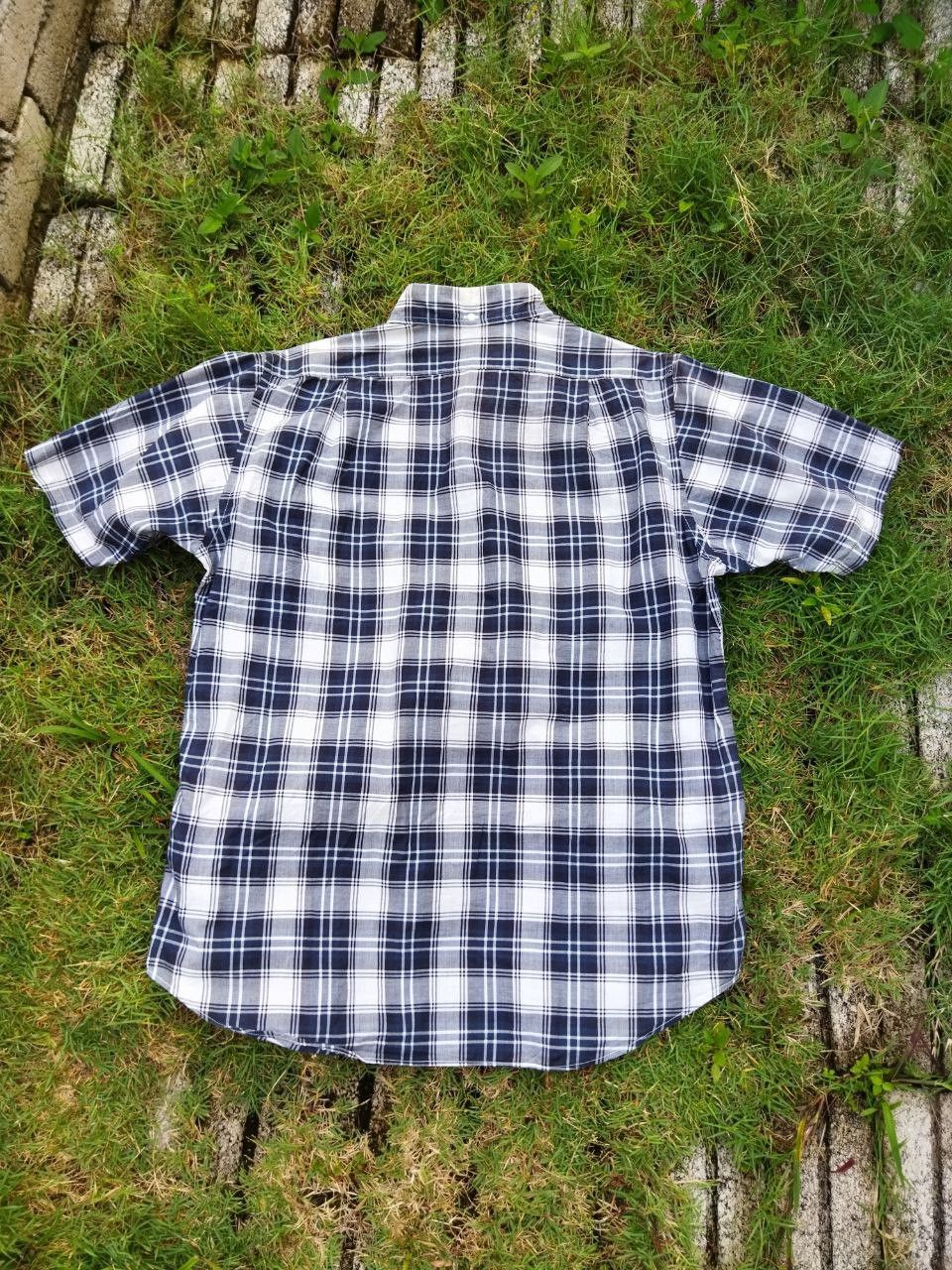 Bape One Point Plaid Check Button Up Shirt Size US L / EU 52-54 / 3 - 4 Thumbnail