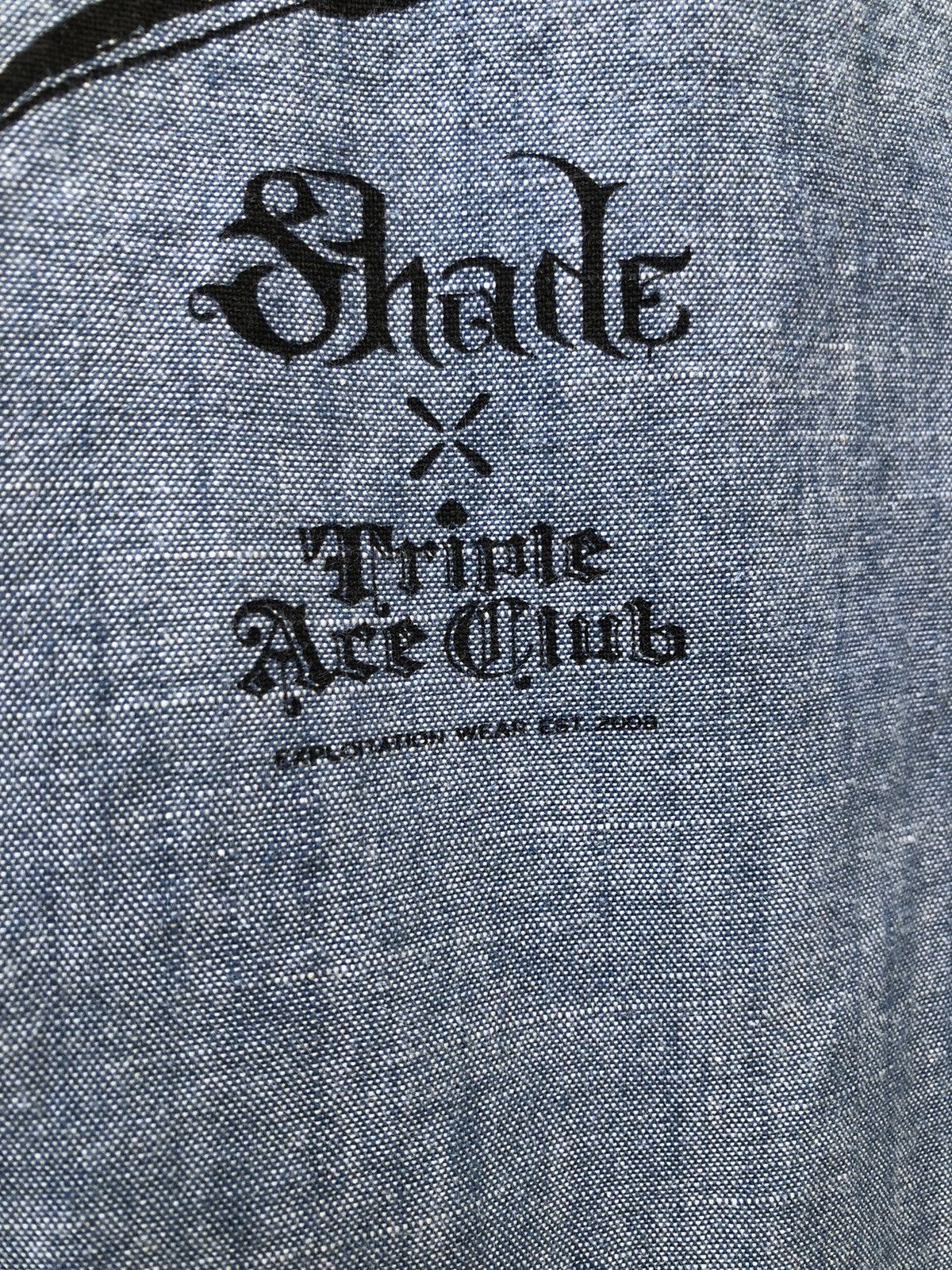 Devilock Triple Ace Club X Shade Chambray Work Shirt Size US L / EU 52-54 / 3 - 16 Thumbnail