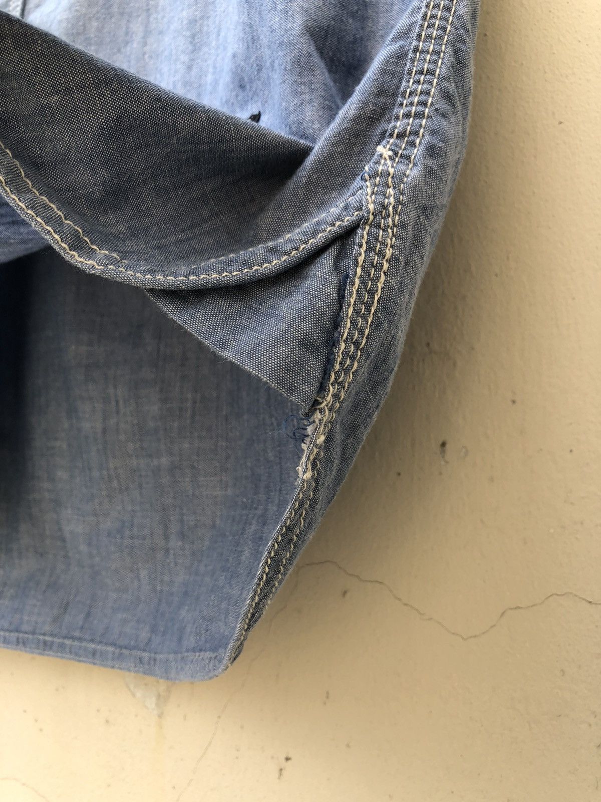 Devilock Triple Ace Club X Shade Chambray Work Shirt Size US L / EU 52-54 / 3 - 8 Thumbnail