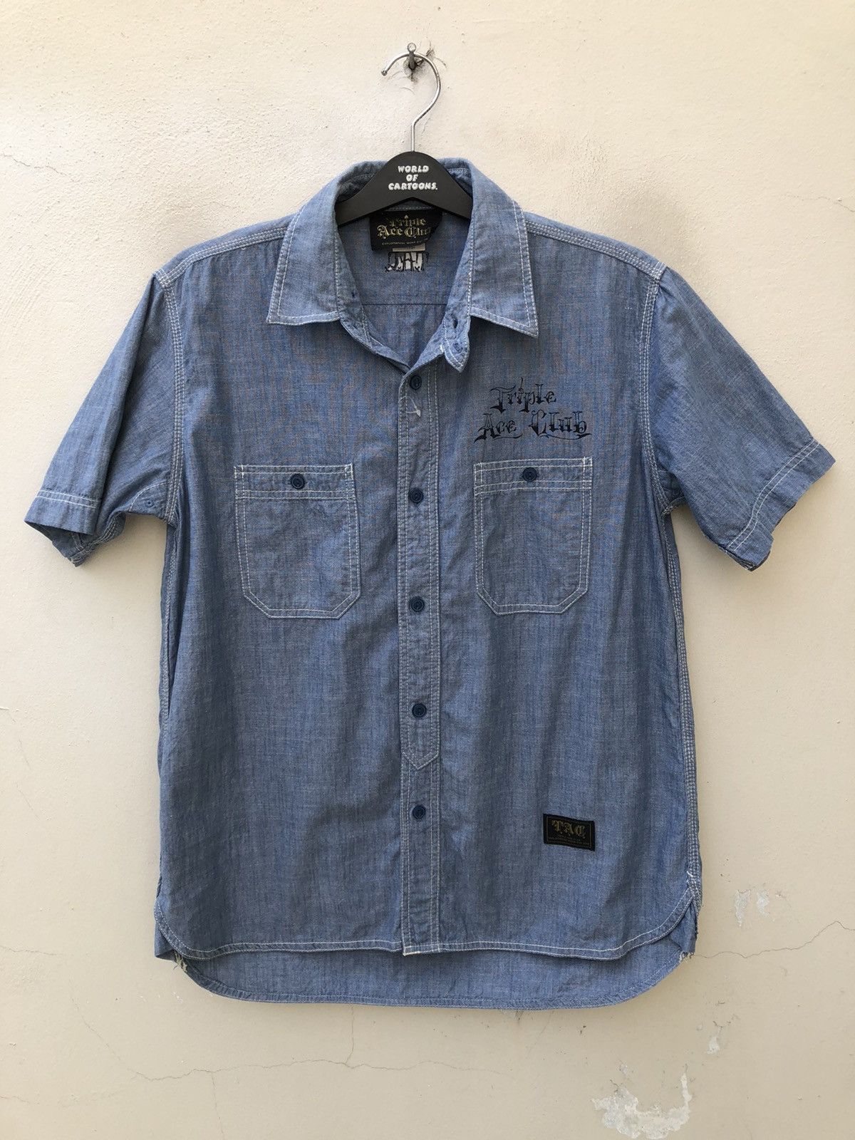 Devilock Triple Ace Club X Shade Chambray Work Shirt Size US L / EU 52-54 / 3 - 5 Thumbnail