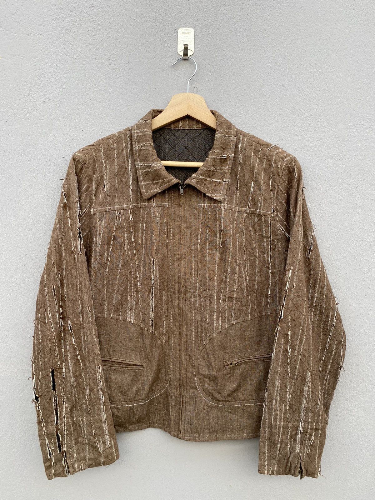 Japanese Brand × Seditionaries rare! “iei liberi acri” sliced jacket distress style Size US M / EU 48-50 / 2 - 1 Thumbnail