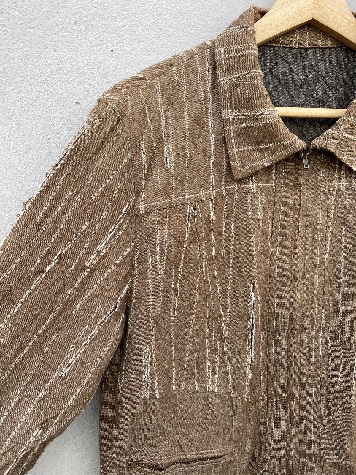 Japanese Brand × Seditionaries rare! “iei liberi acri” sliced jacket distress style Size US M / EU 48-50 / 2 - 9 Thumbnail