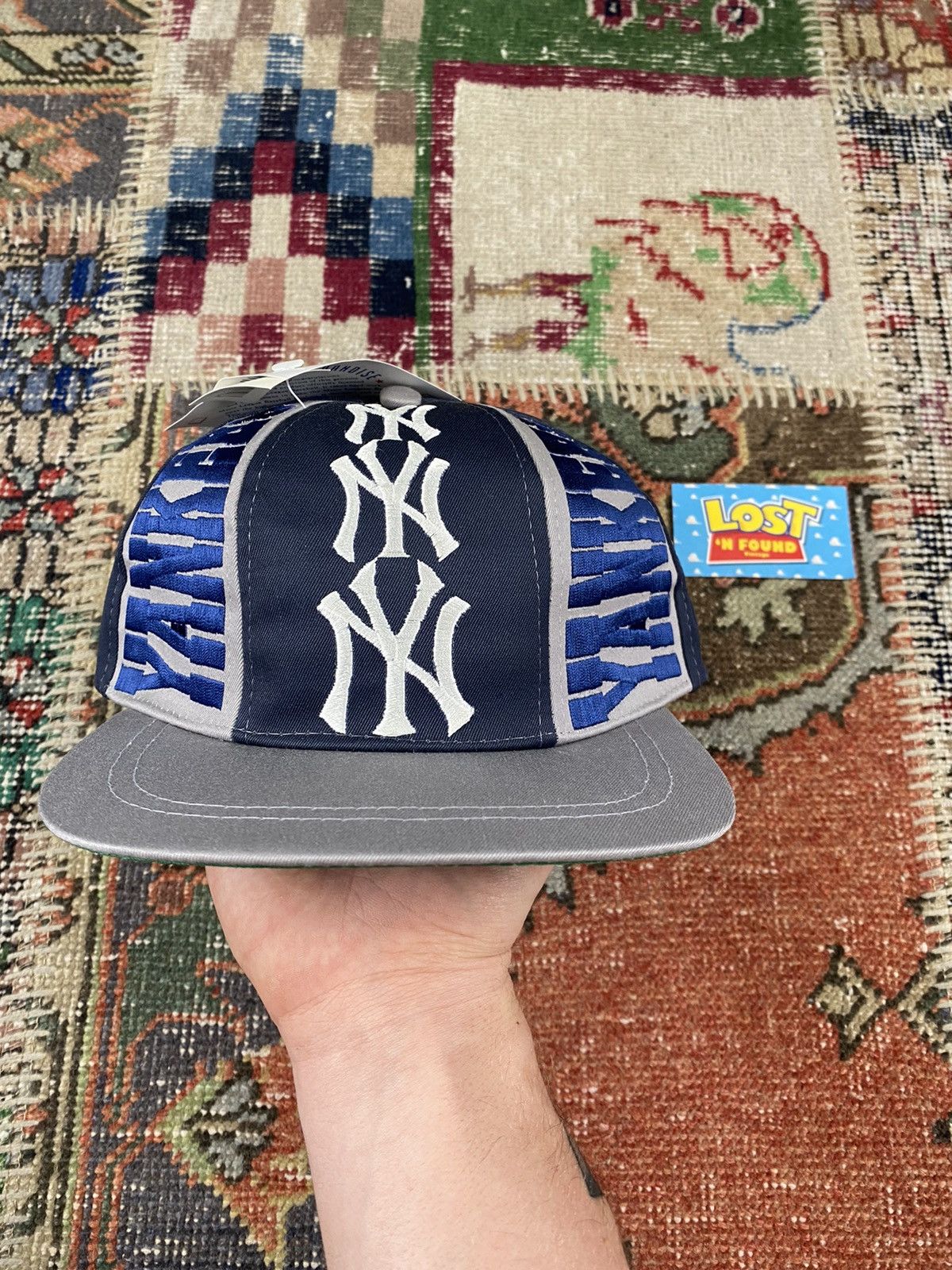 Vintage ‘90s Vintage MLB Deadstock New York Yankee Snapback Hat | Grailed