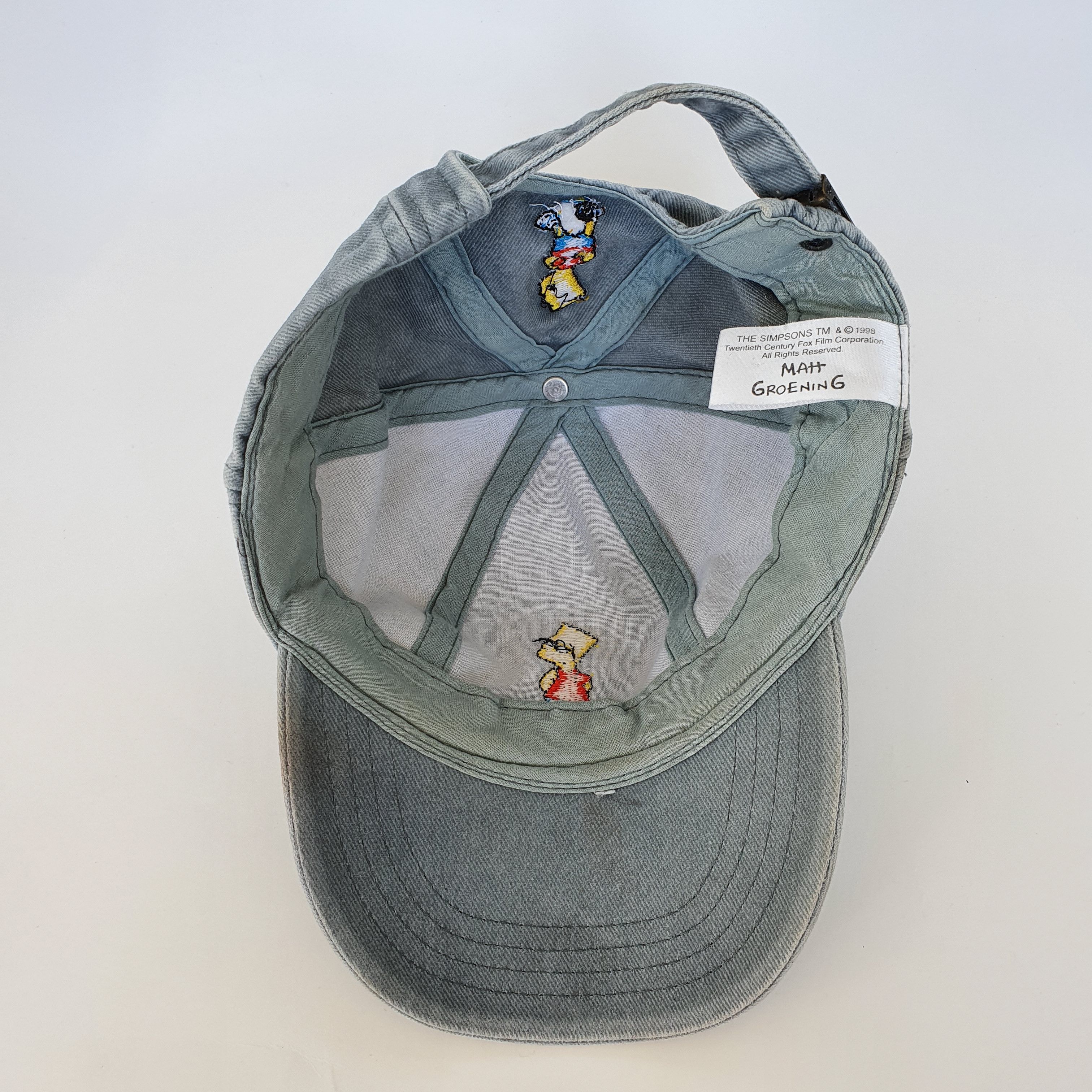 The Simpsons × Vintage 1998 Vintage BART The Simpsons Embroidery Cap Hat Size ONE SIZE - 9 Thumbnail