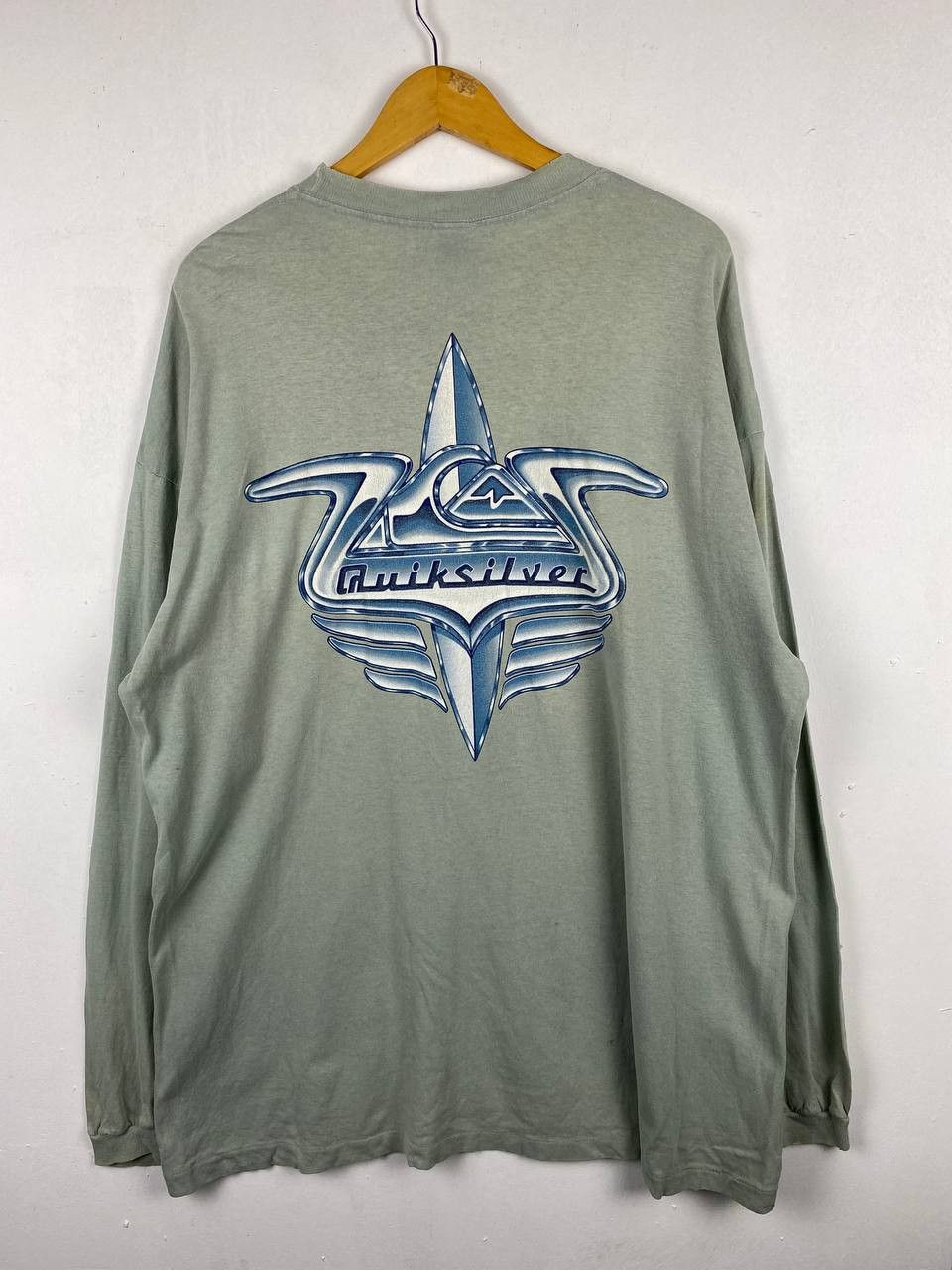 Quicksilver Vintage Rare Quicksilver Long Sleeve Tshirt Nice Design Size US XL / EU 56 / 4 - 1 Thumbnail