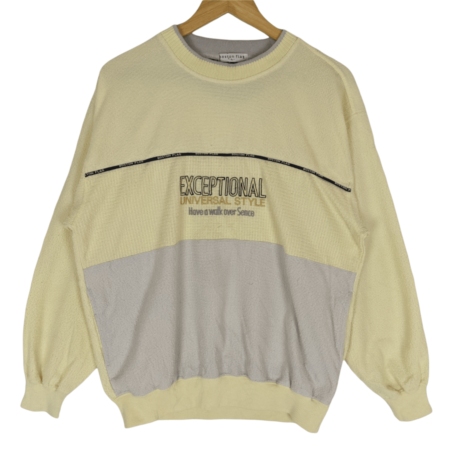 Japanese Brand × Vintage Japan Vintage BOSTON FLAG Crewneck Jumper Sweatshirt Size US M / EU 48-50 / 2 - 2 Thumbnail