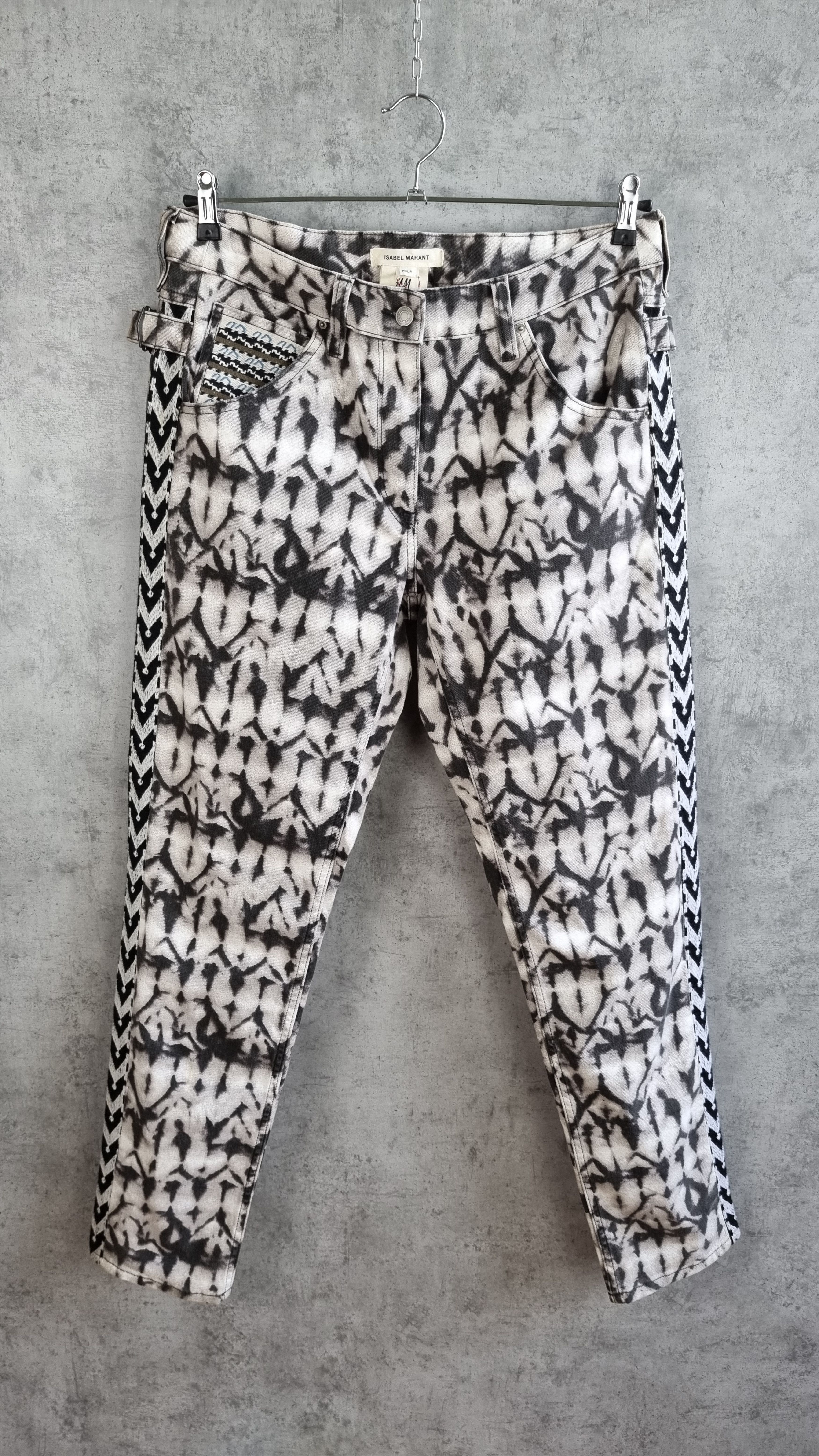image of Avant Garde x Isabel Marant Tye Dye Isabel Marant Boot Cut Print Jeans, Men's (Size 33)