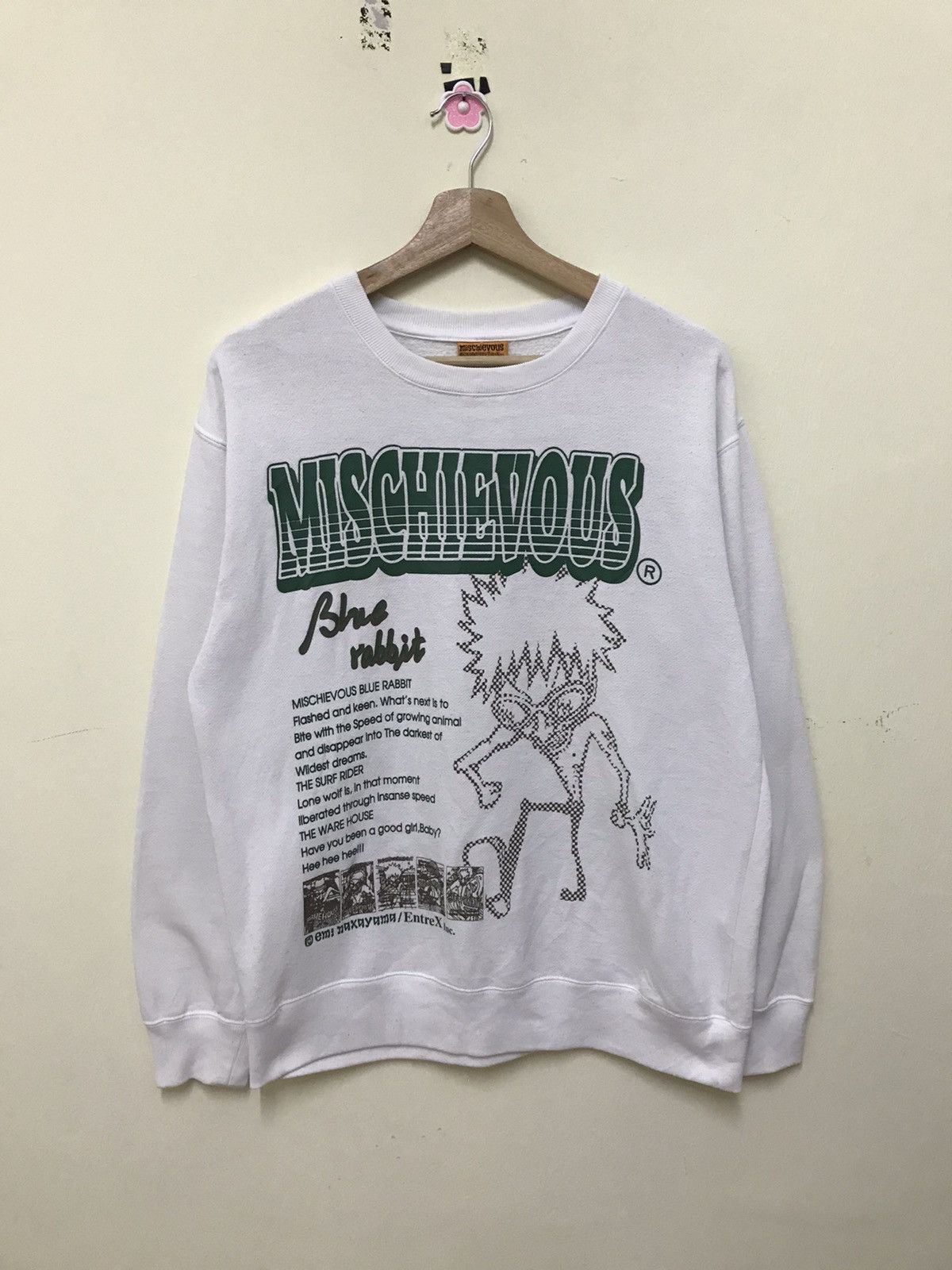 Japanese Brand VINTAGE Mischievous Sweatshirt Crewneck Big Logo Size US M / EU 48-50 / 2 - 1 Thumbnail
