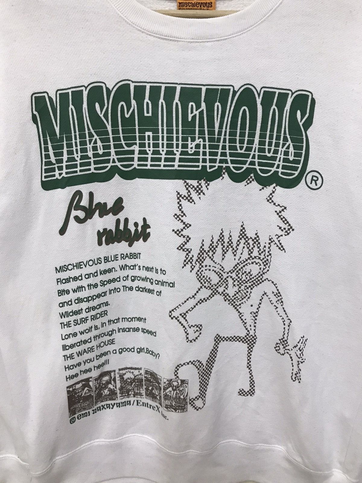 Japanese Brand VINTAGE Mischievous Sweatshirt Crewneck Big Logo Size US M / EU 48-50 / 2 - 2 Thumbnail
