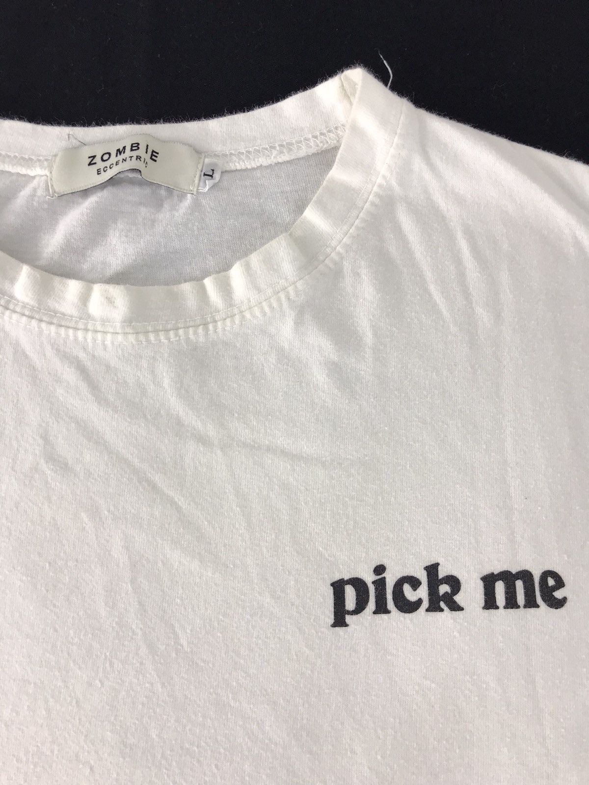 Japanese Brand Sexy Girls 'Pick Me' by Zombie Eccentri Art Photo Print Tee Size L / US 10 / IT 46 - 3 Thumbnail