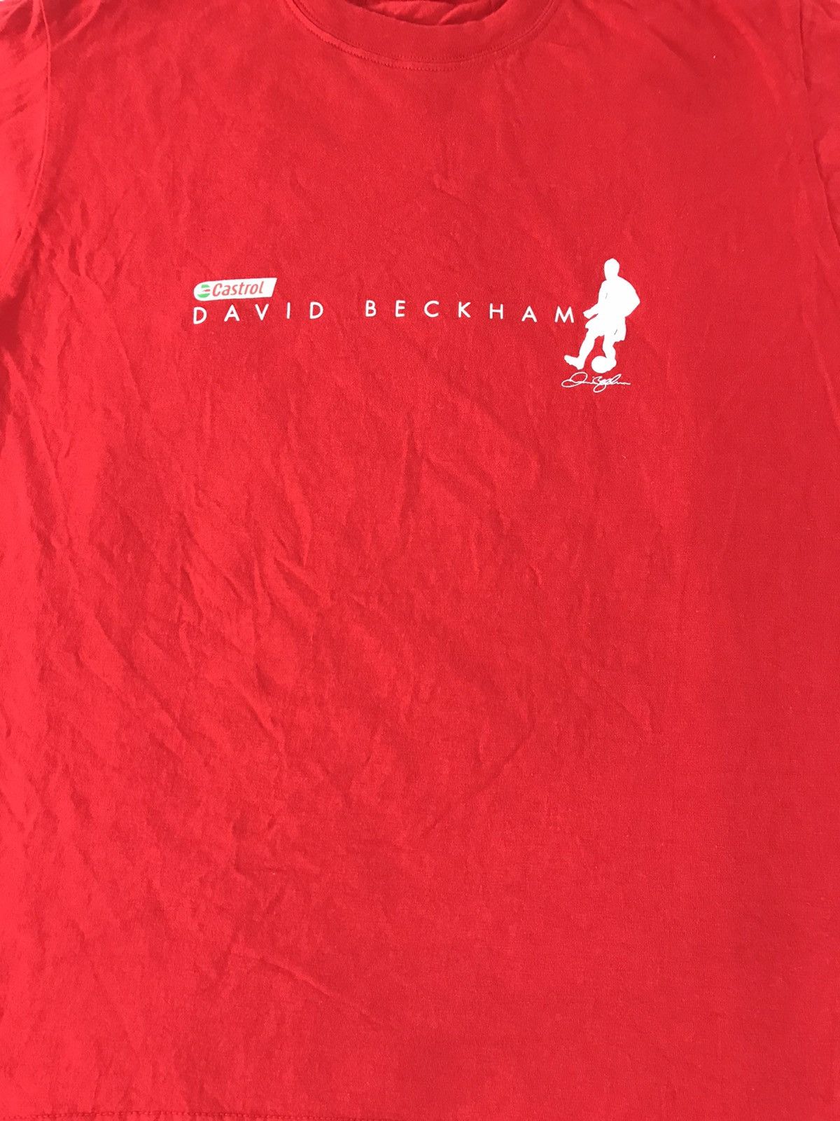 David Beckham × Vintage Castrol David Beckham #7 2002 Tour Promo Tee Size US M / EU 48-50 / 2 - 3 Thumbnail