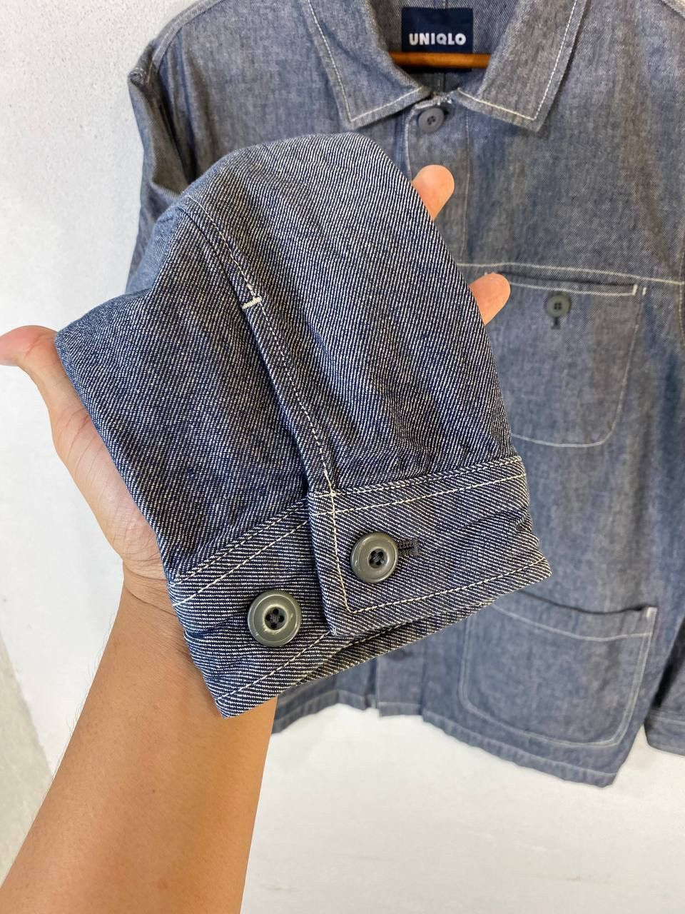 Japanese Brand vintage Uniqlo Japanese Brands Denim Worker Jacket Size US M / EU 48-50 / 2 - 10 Thumbnail