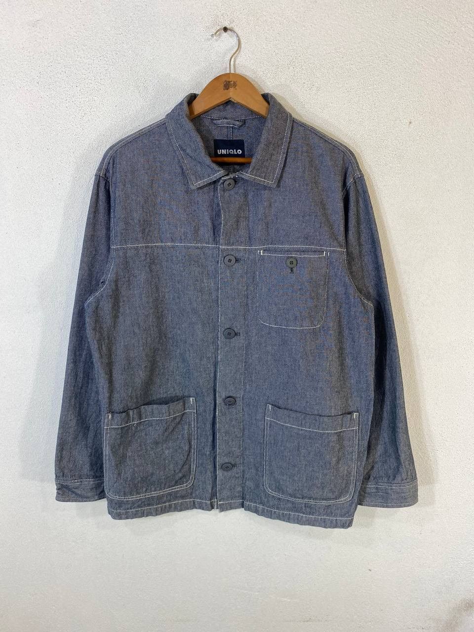 Japanese Brand vintage Uniqlo Japanese Brands Denim Worker Jacket Size US M / EU 48-50 / 2 - 1 Thumbnail