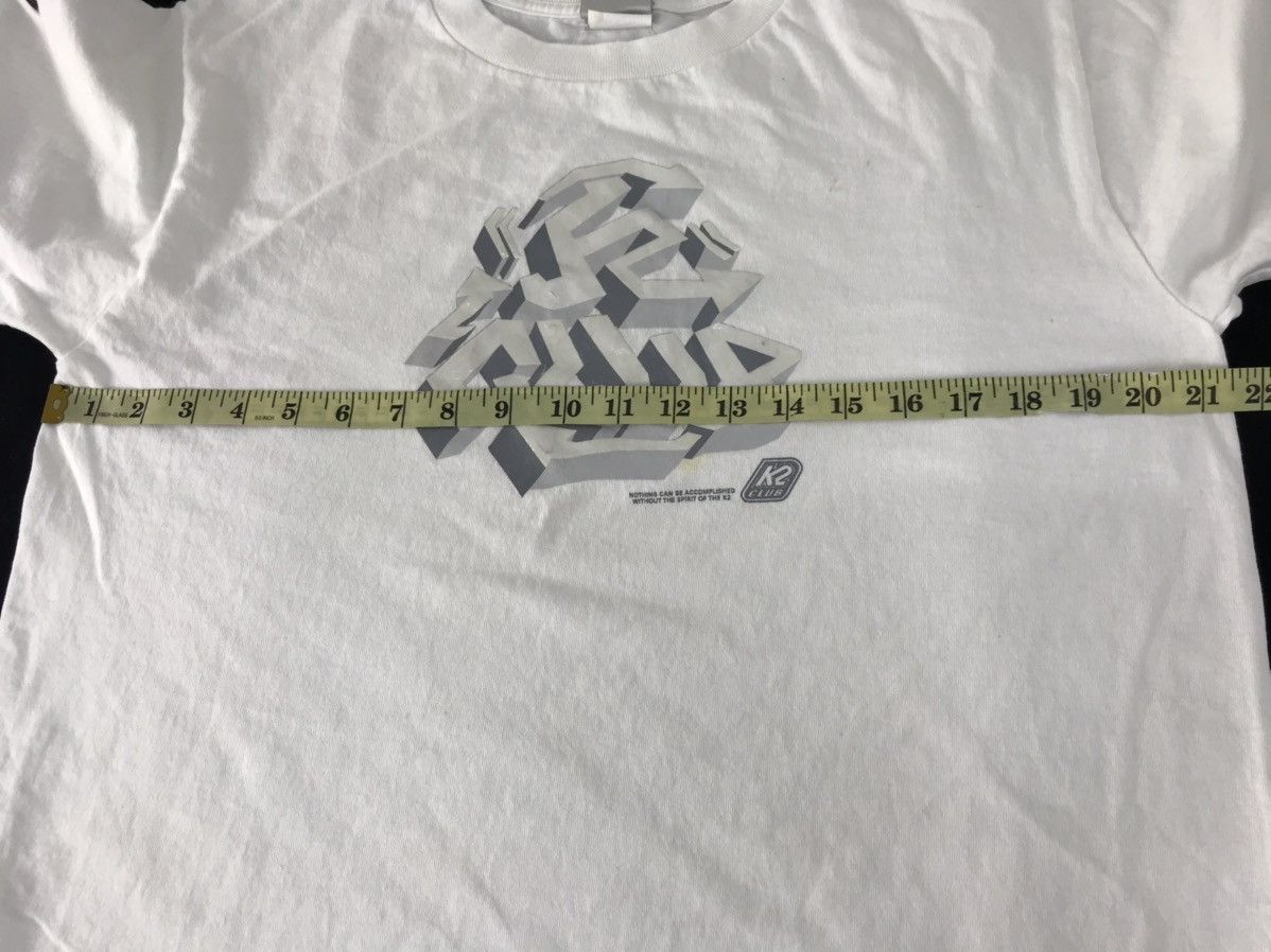 Japanese Brand × Vintage Vintage K2 Club Skatebrand Big Logo Tee Printed Fits Size L Size US M / EU 48-50 / 2 - 9 Thumbnail