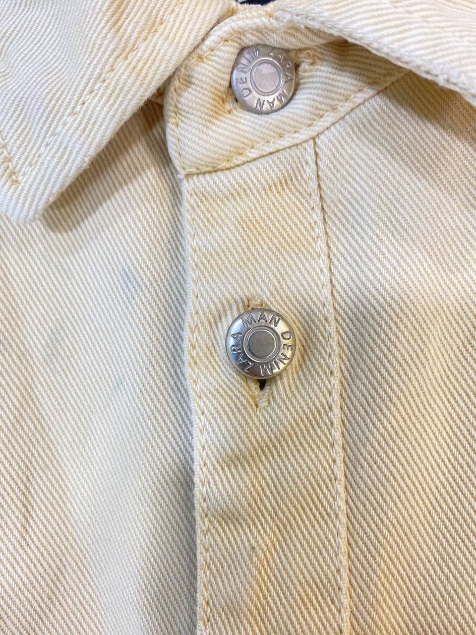 Zara Zara Man Denim Jacket Nice Design Distressed Size US XL / EU 56 / 4 - 6 Thumbnail
