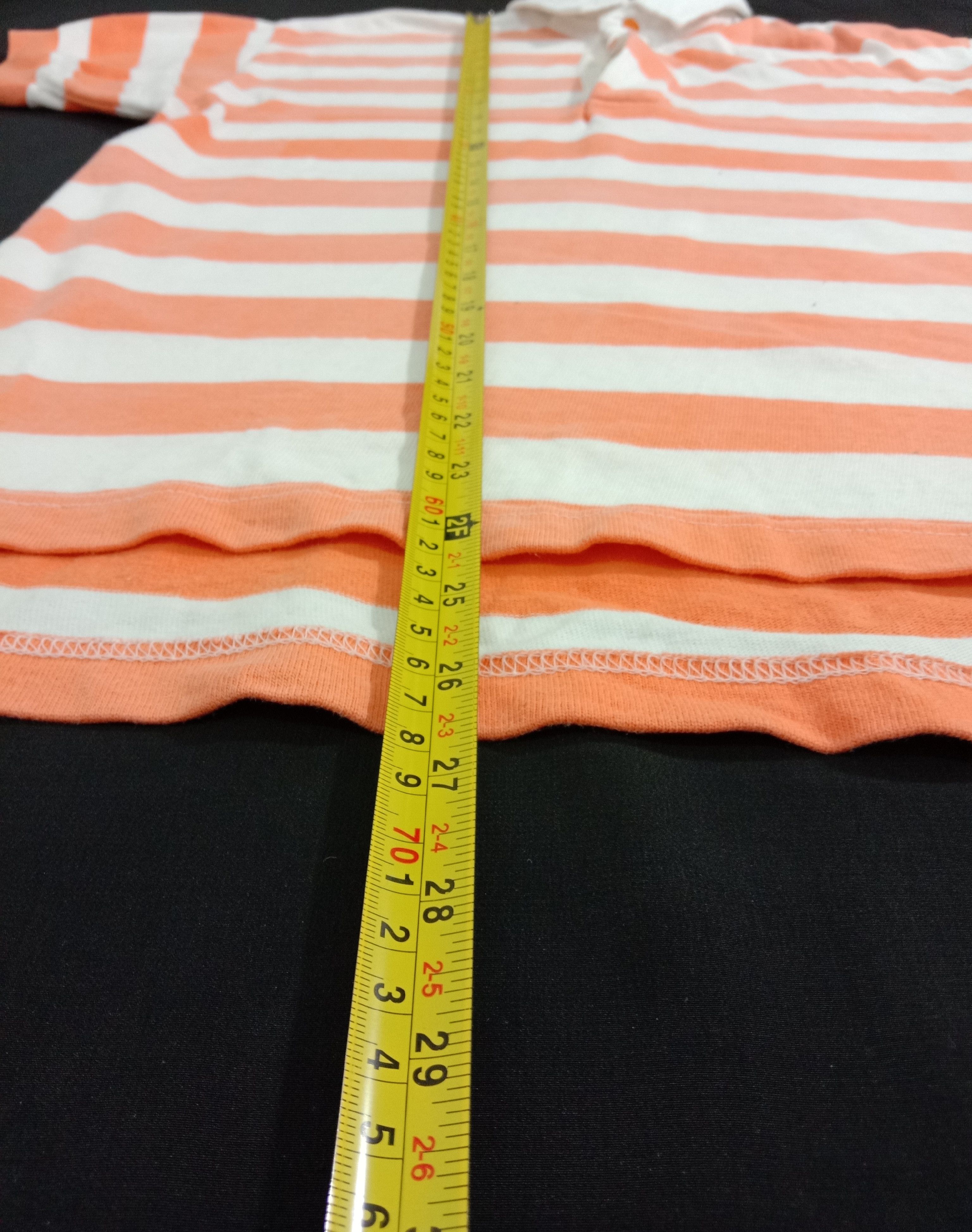 Coca Cola Vintage 80s Coca Cola Orange White Striped Rugby Size US S / EU 44-46 / 1 - 7 Thumbnail