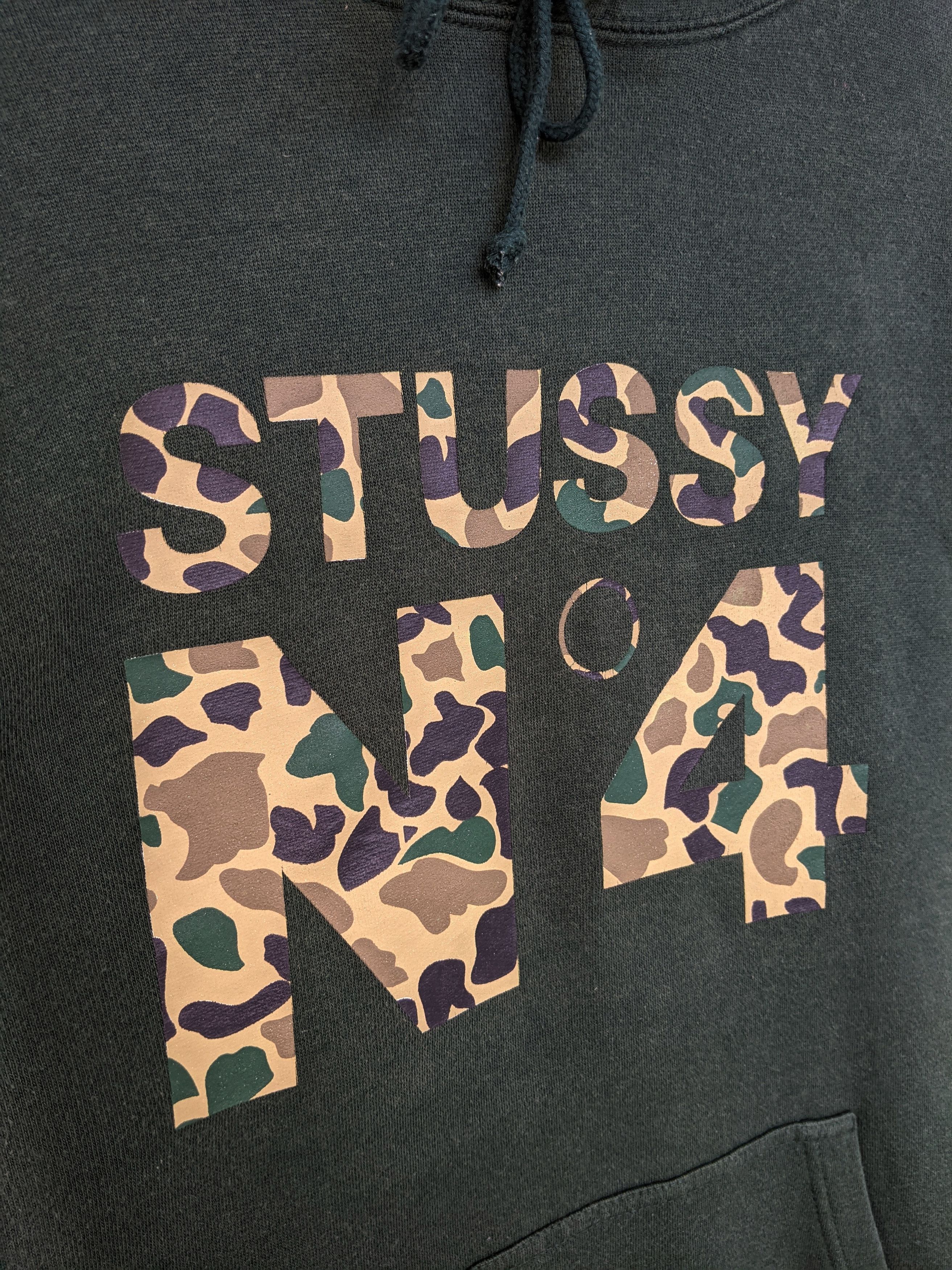 Stussy Vintage Stussy Camo Monogram Logo Hoodie/Size M Size US M / EU 48-50 / 2 - 4 Thumbnail
